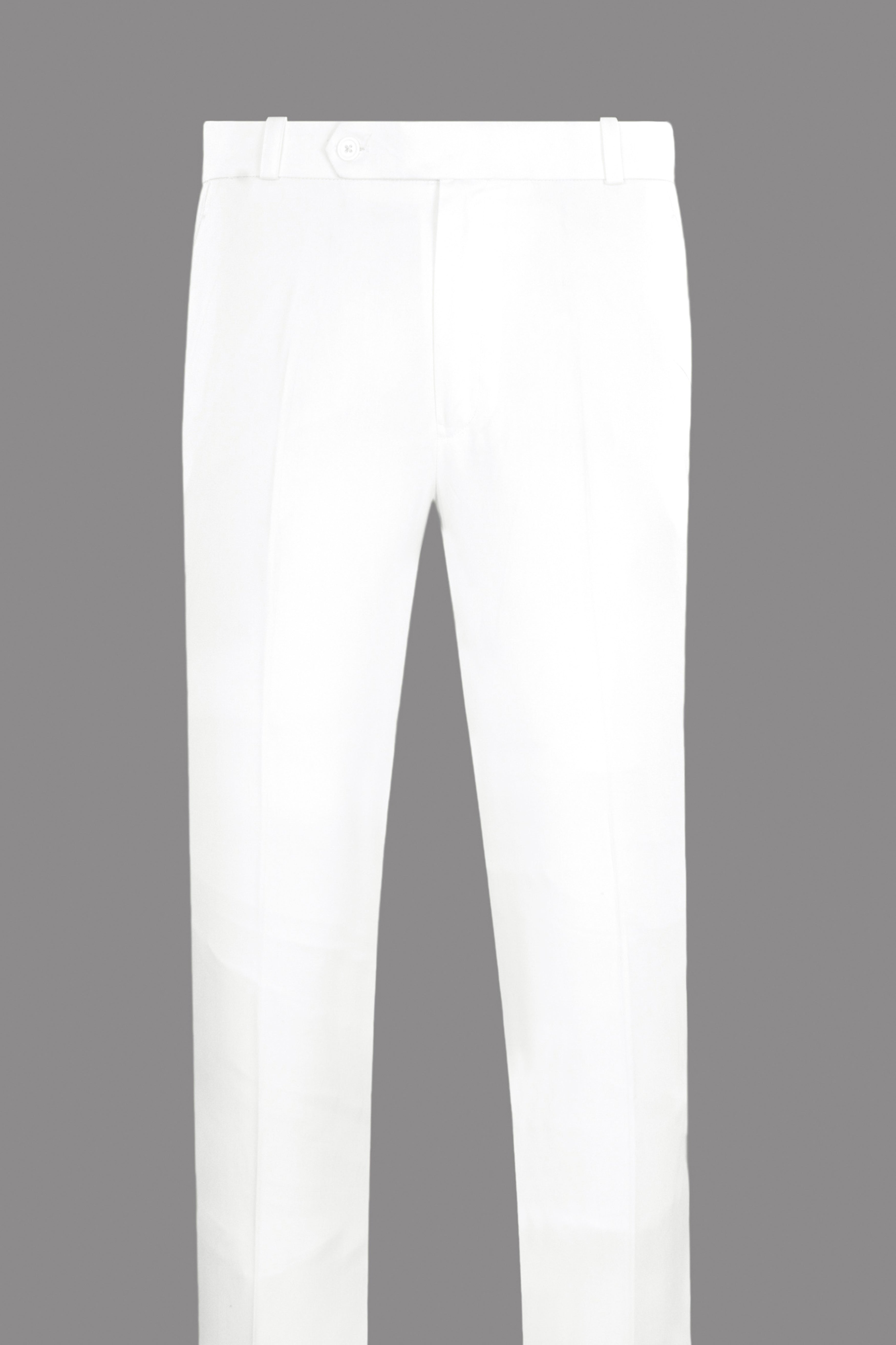 Bright White Subtle Sheen Double Breasted Suit