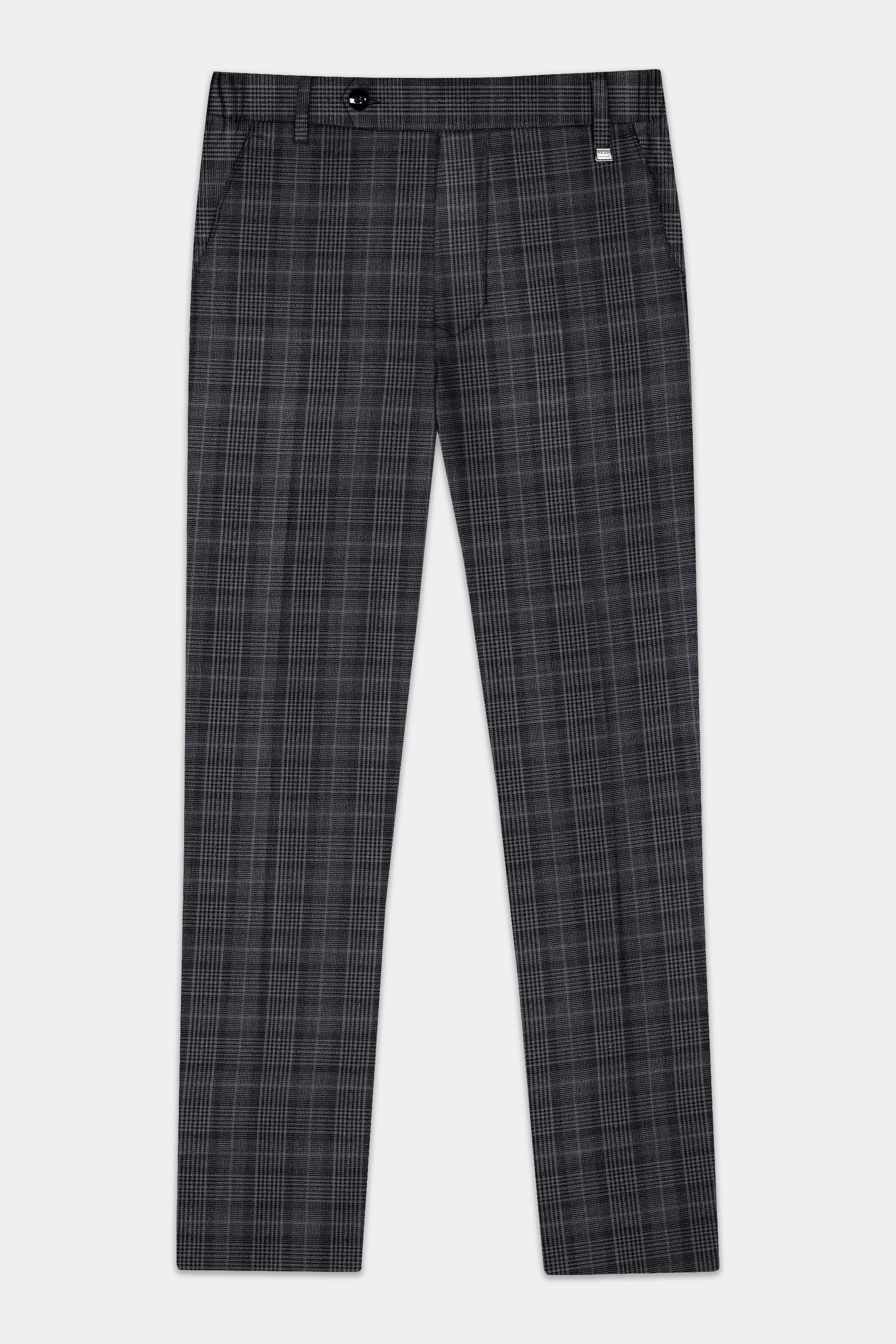 Charcoal Plaid Double Breasted Suit