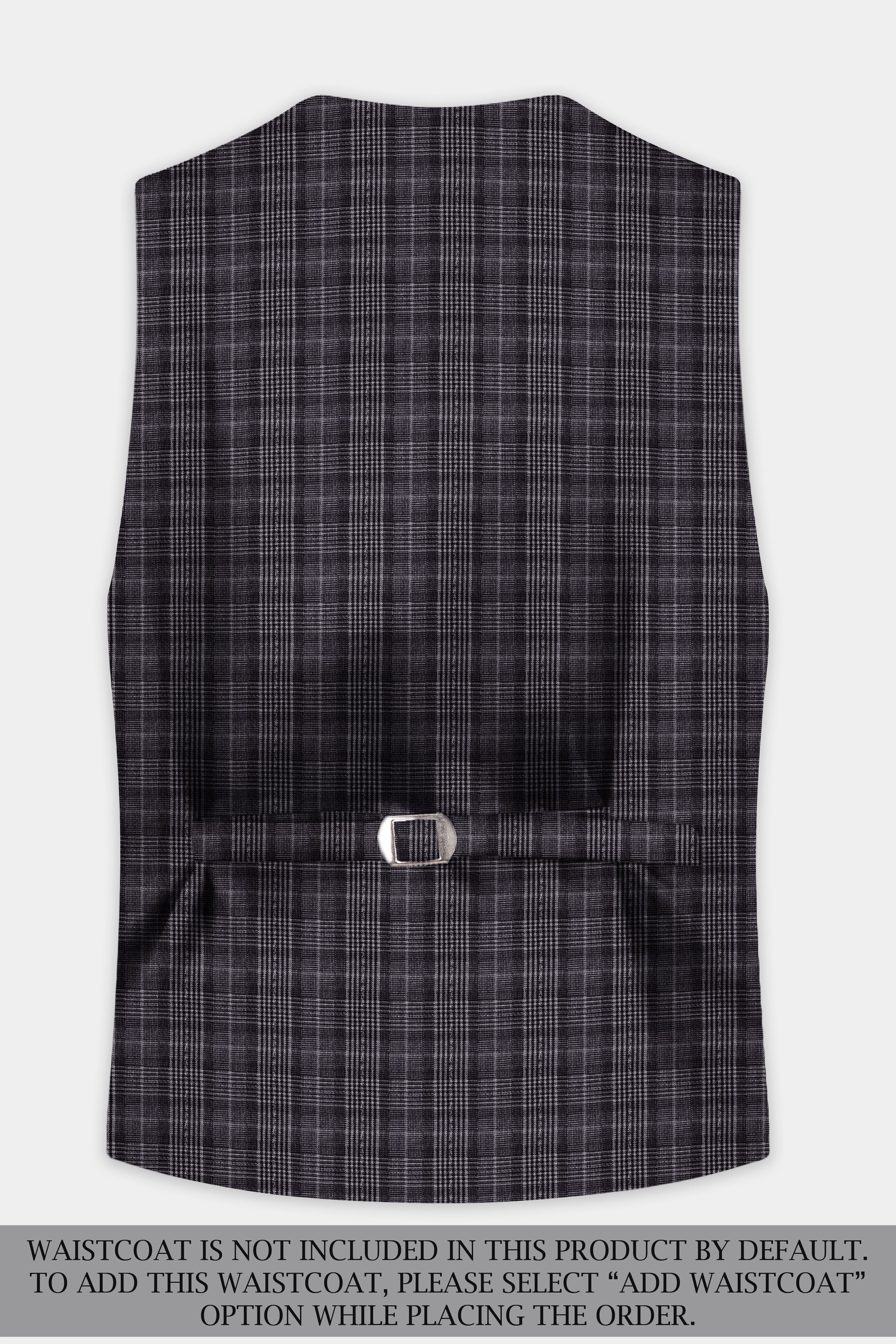 Charcoal Grey Plaid Suit