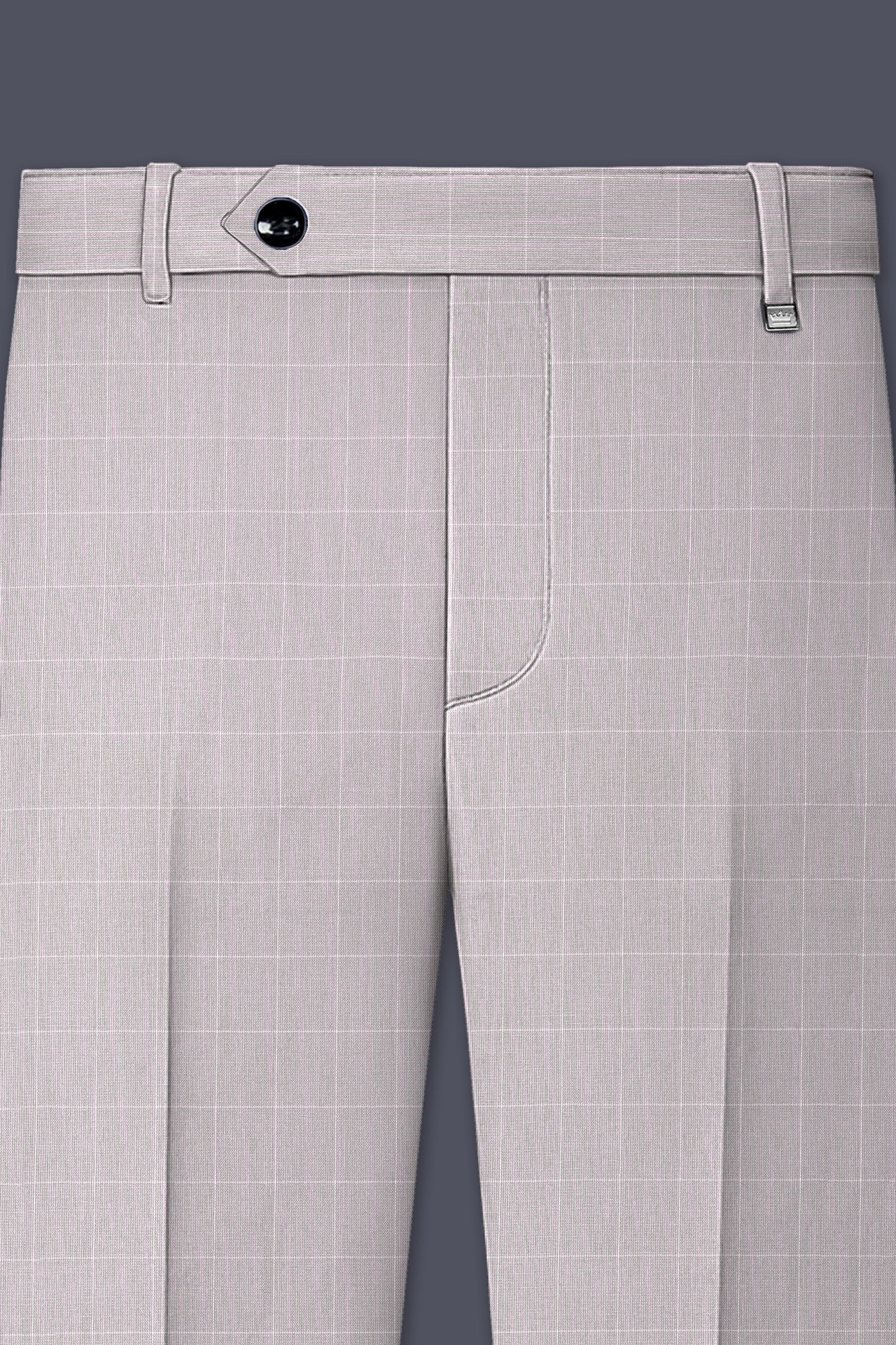 Martini Gray Checkered Double Breasted Suit