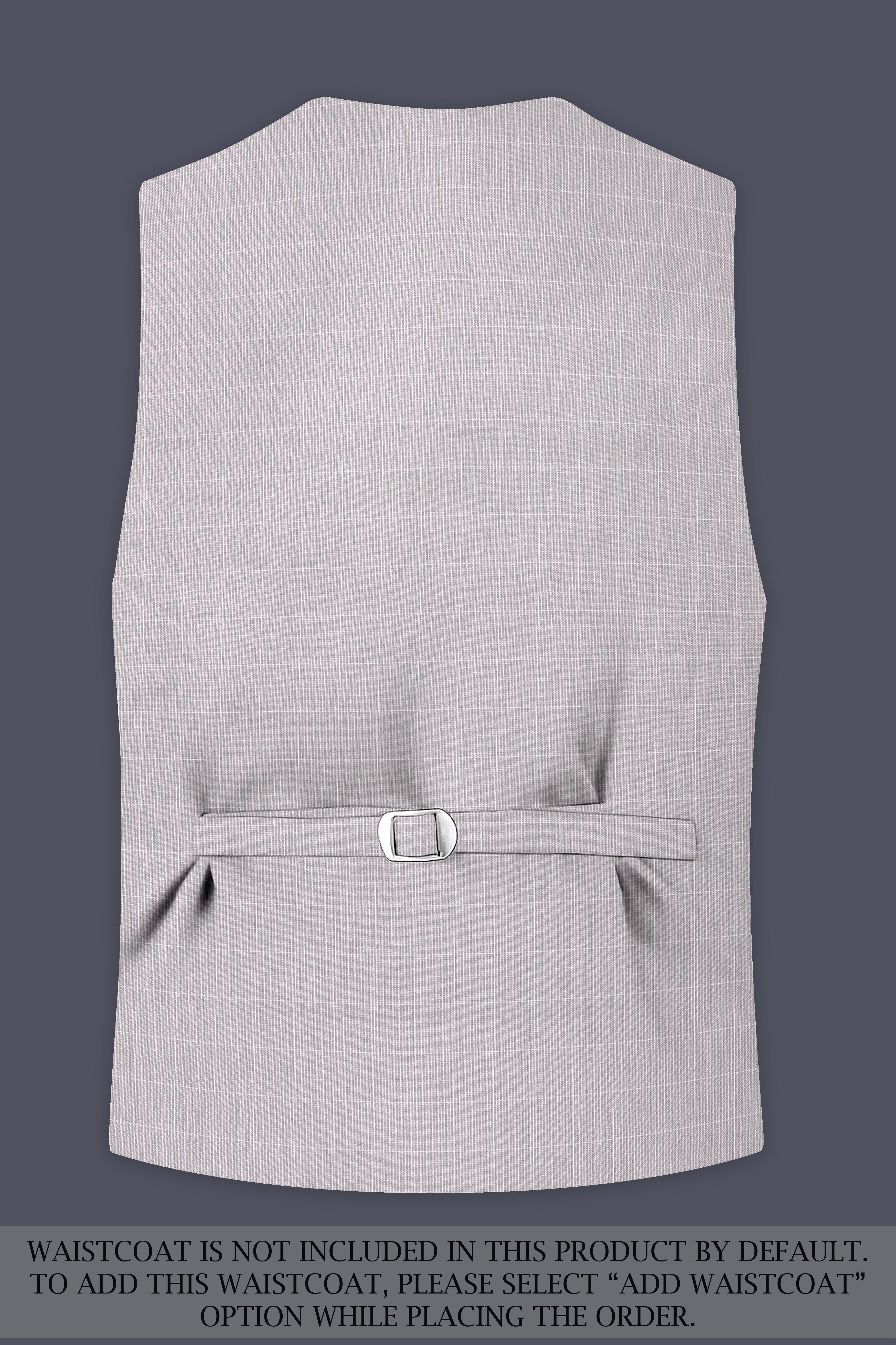 Martini Gray Checkered Double Breasted Suit