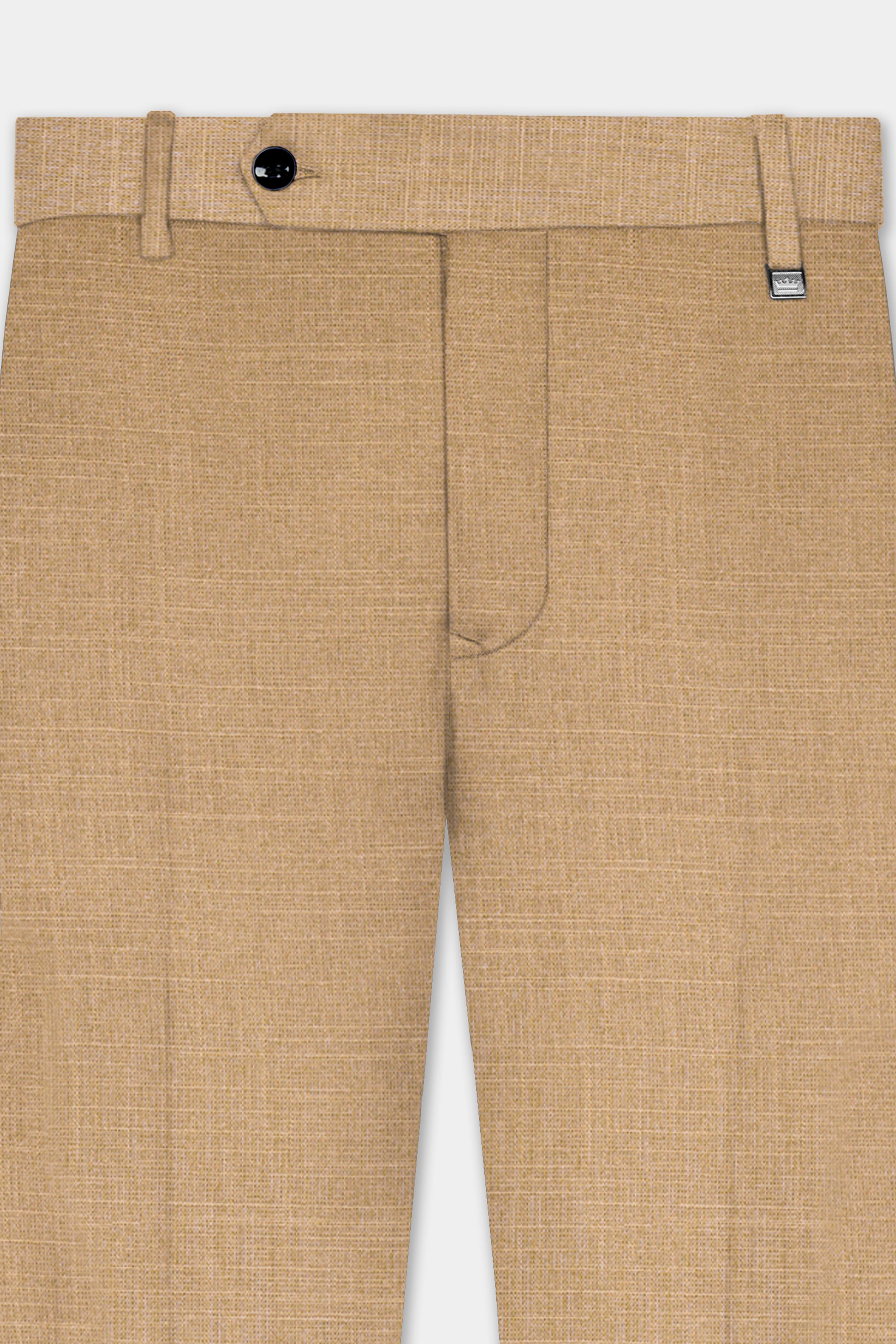 Sandrift Cream Luxurious Linen Stretchable Waistband Pant