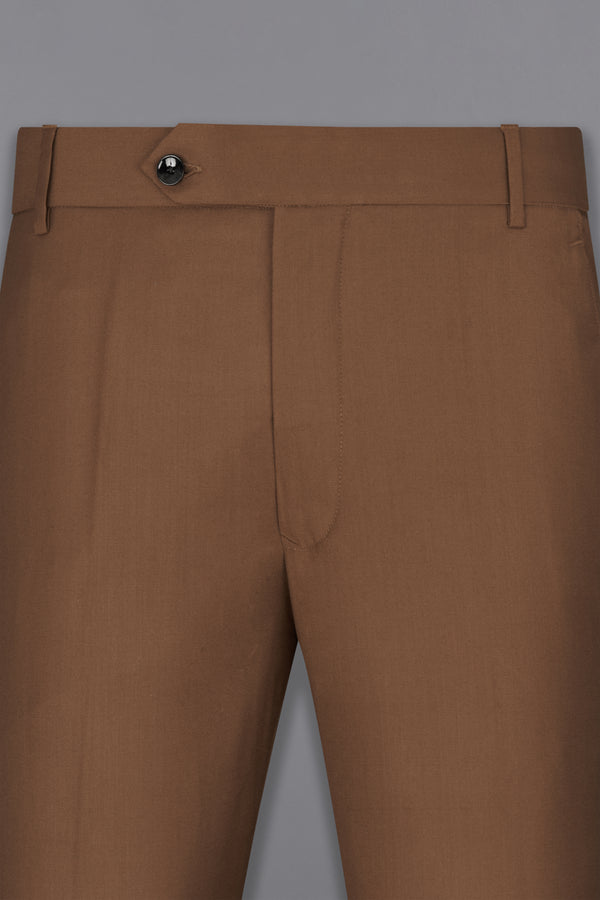 Jambalaya Brown Textured Pant