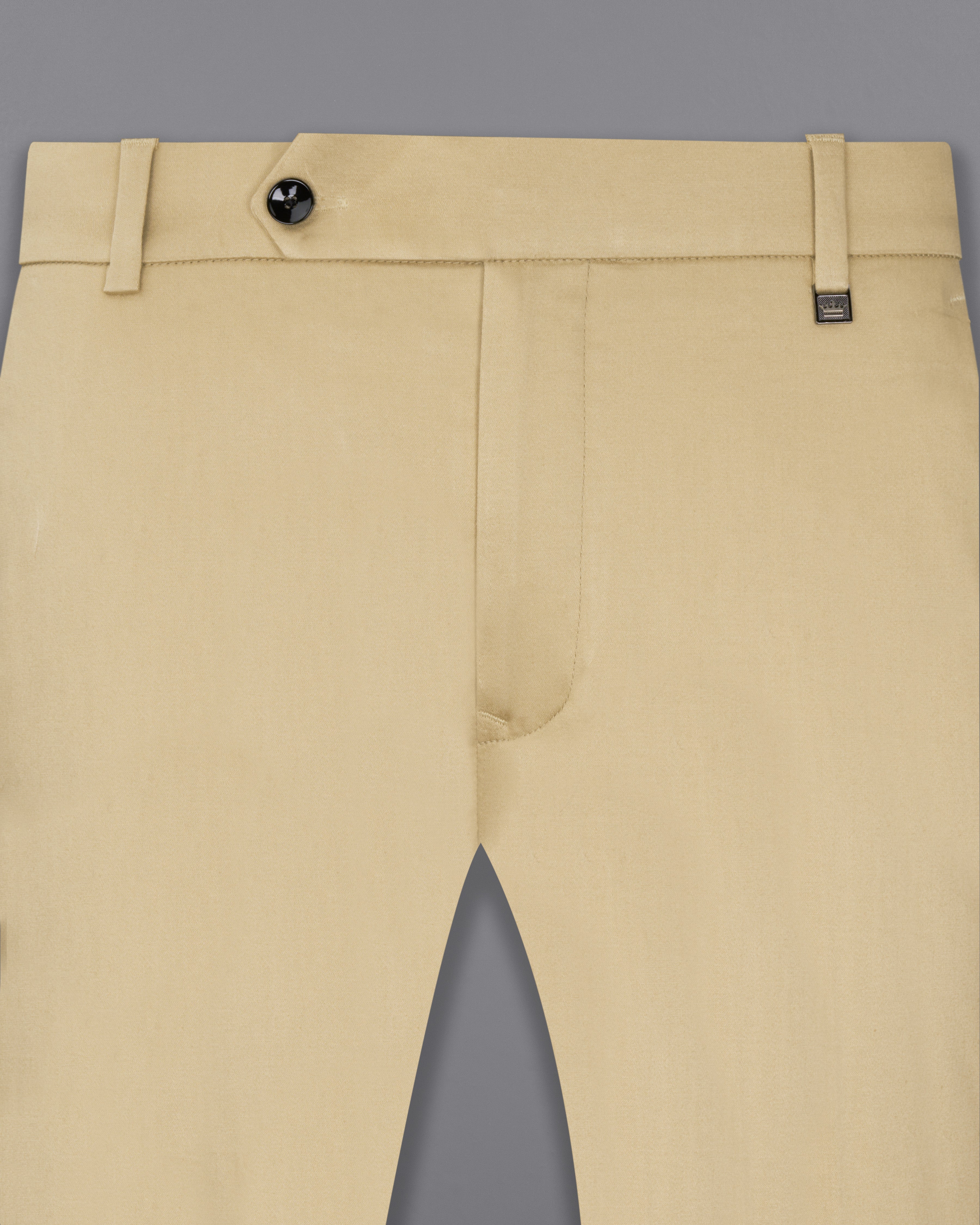 Slim Fit B-91 Formal Brown Textured Trouser - Bank