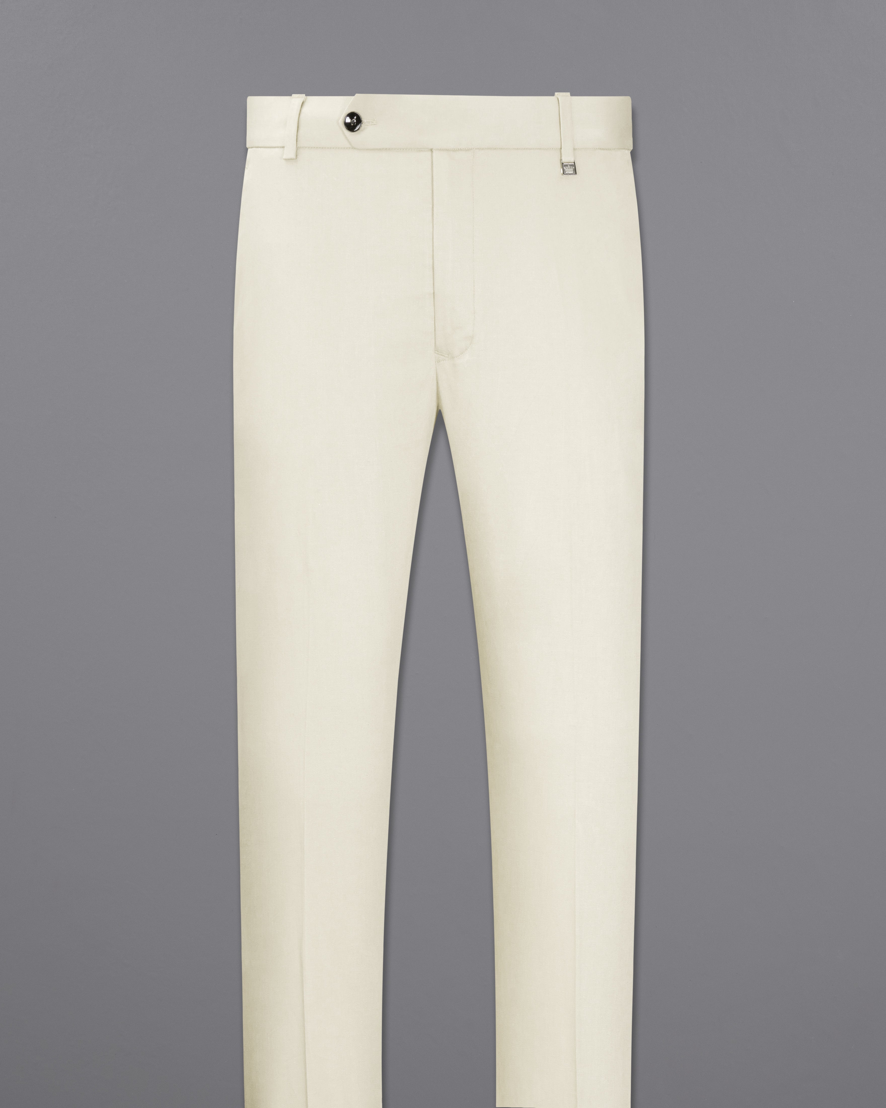 Buy Classic Polo Mens Cotton Solid Slim Fit Cream Color Trouser online