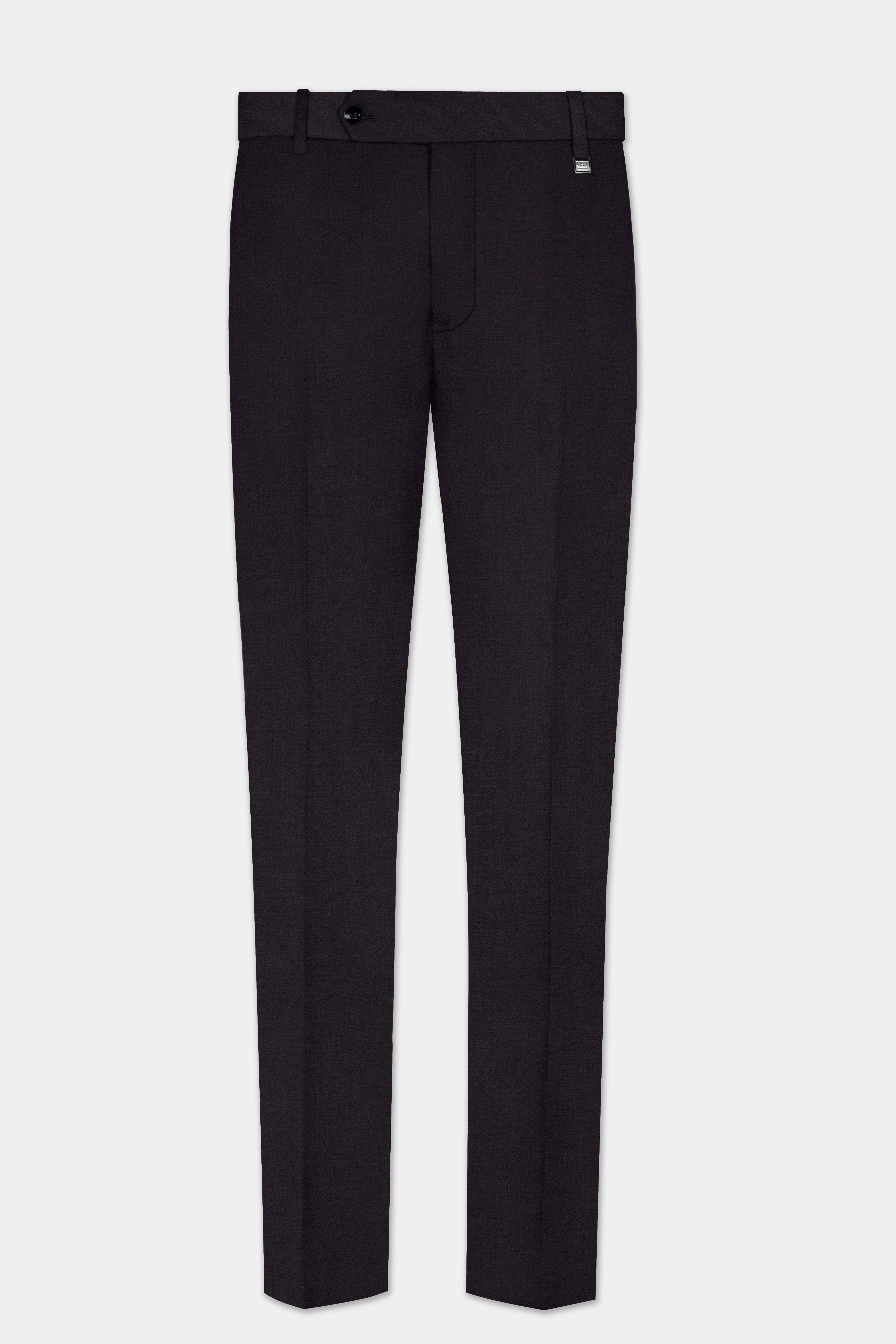 Bluish Wool Rich Pant