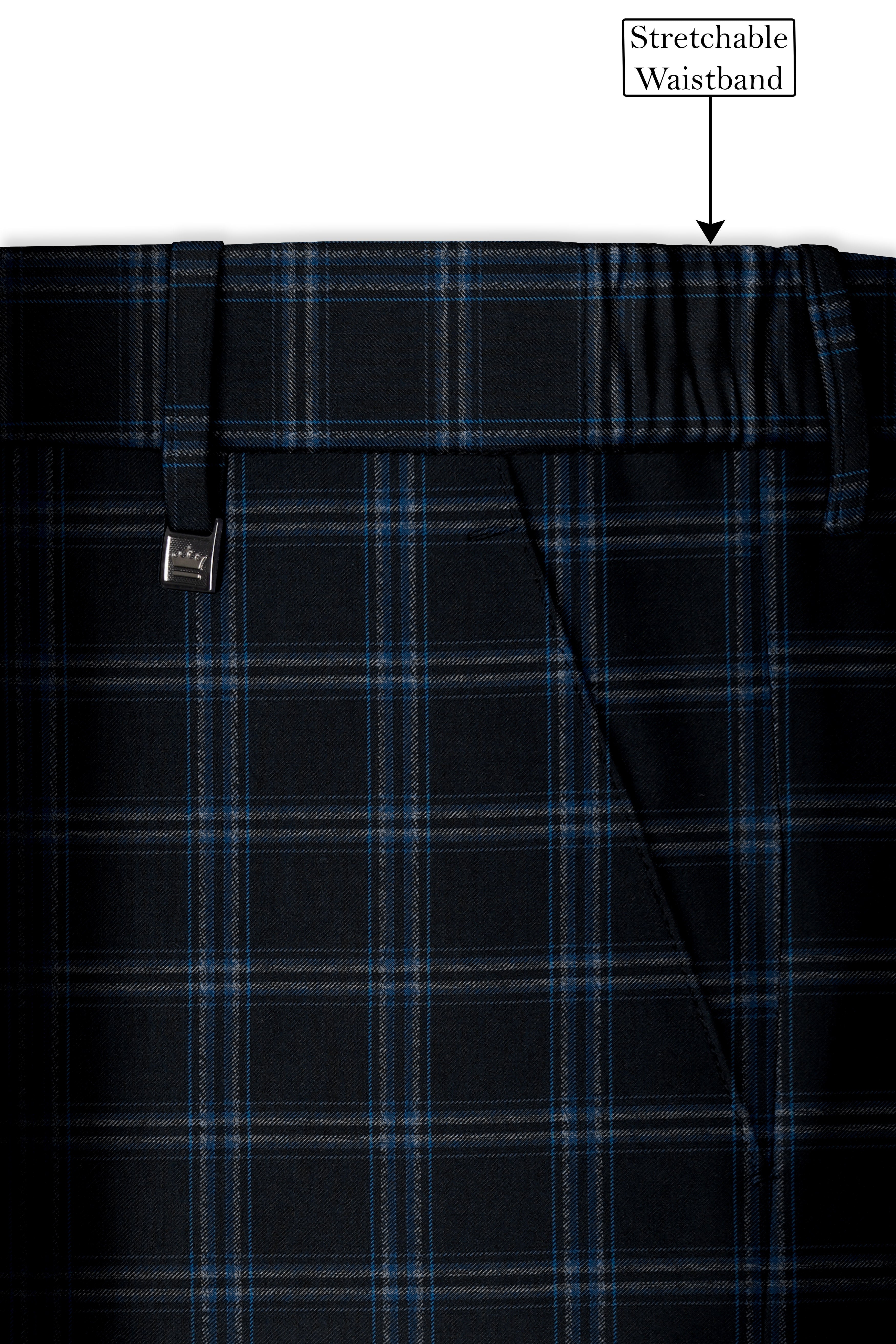 Dark Gray Windowpane Woolrich Pant