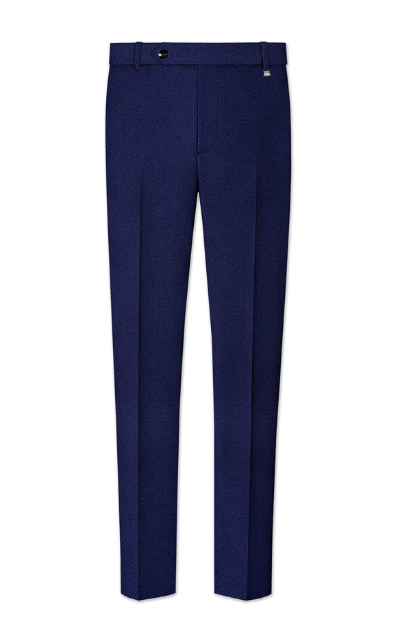 Port Gore Blue Subtle Textured Woolrich Pant