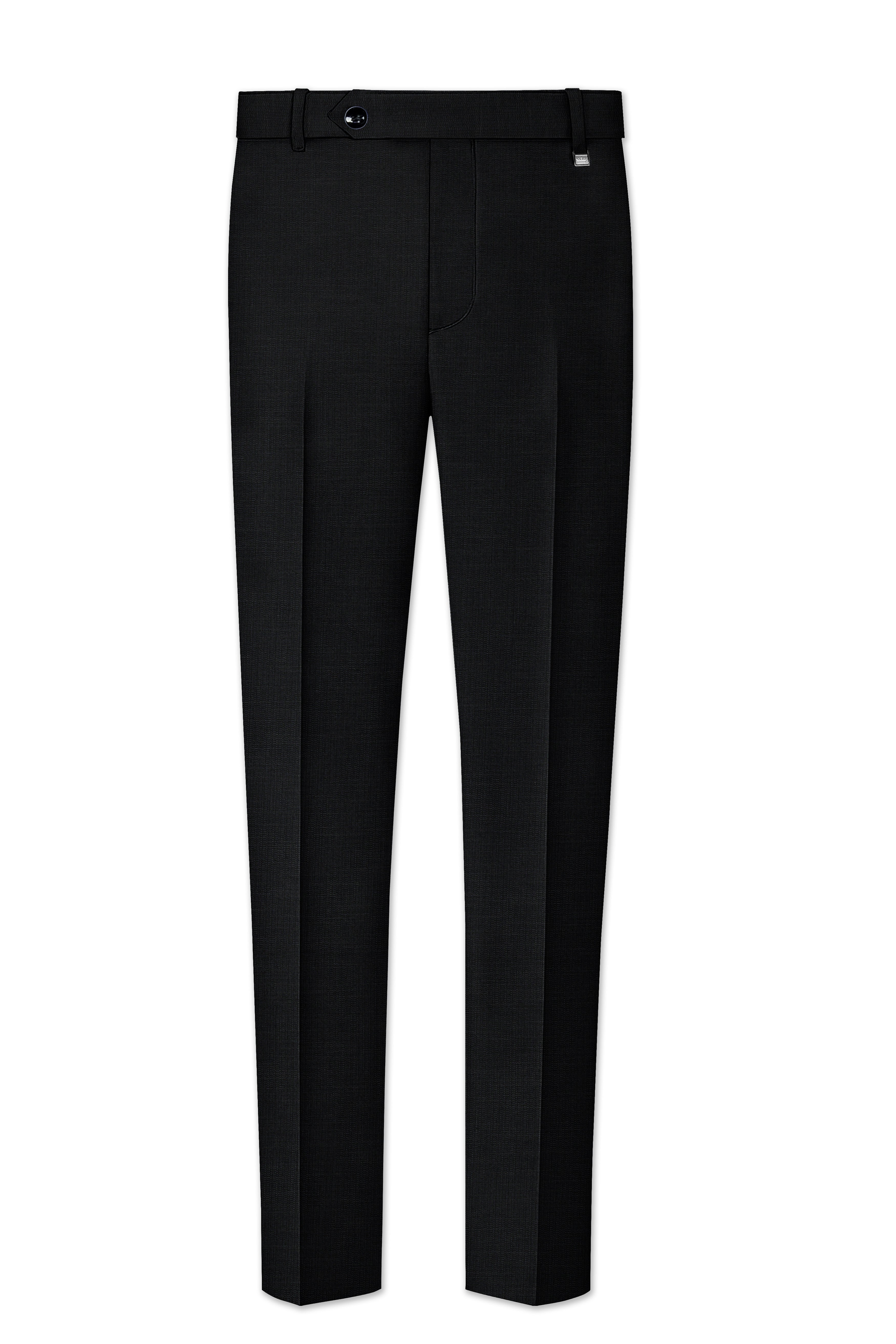 Diesel Black Wool Rich Pant