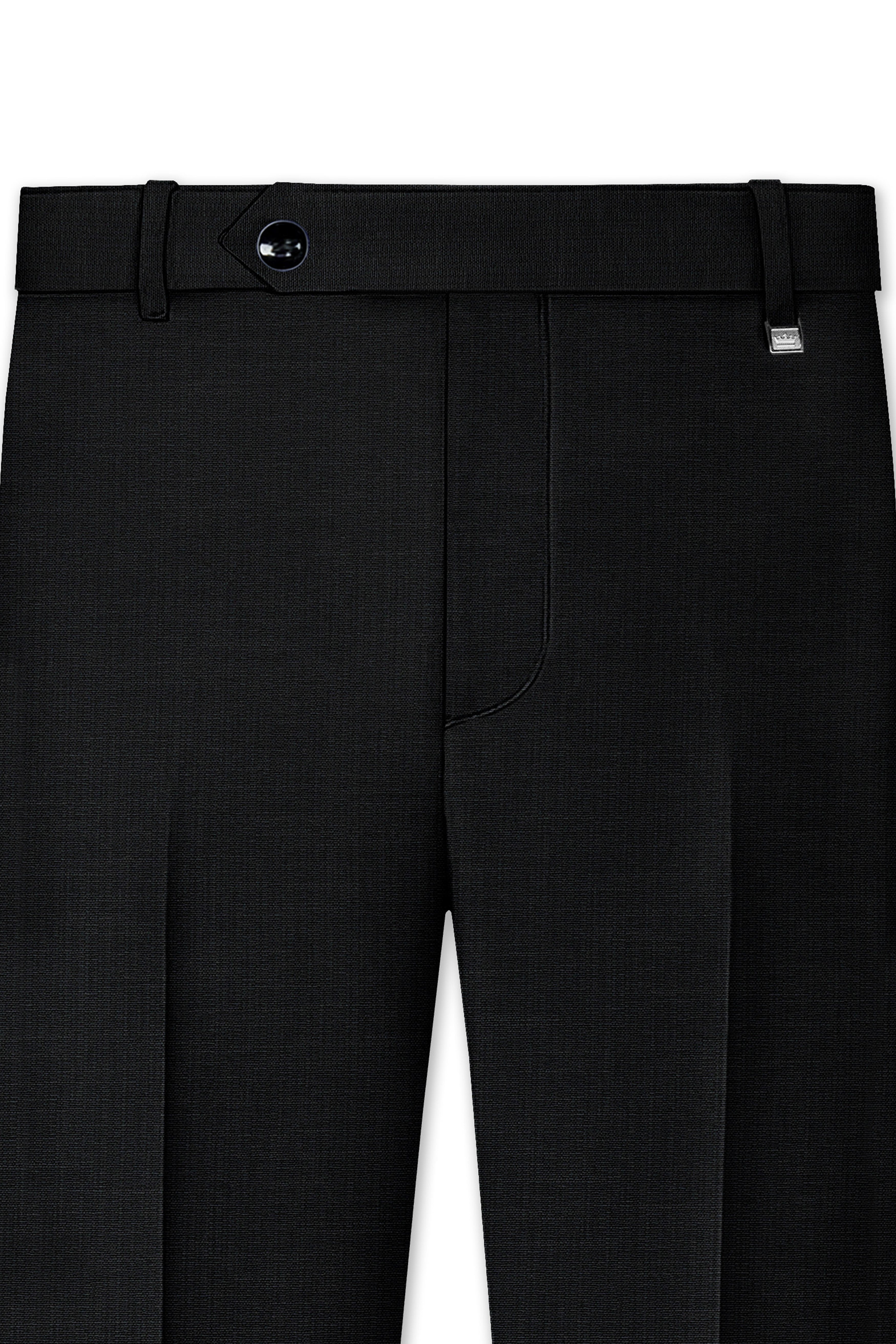 Diesel Black Wool Rich Pant