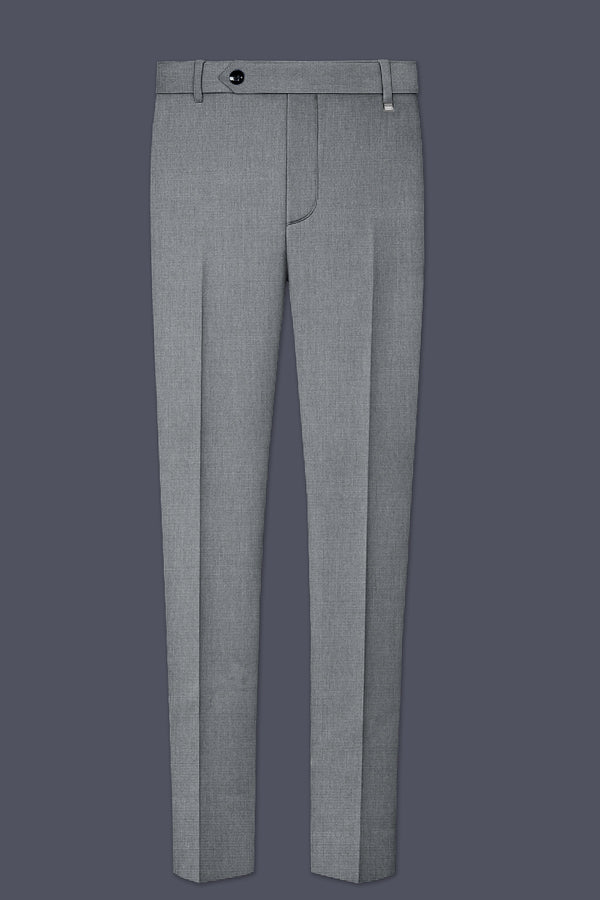 Mountain Mist Gray Houndstooth Wool Rich Pant