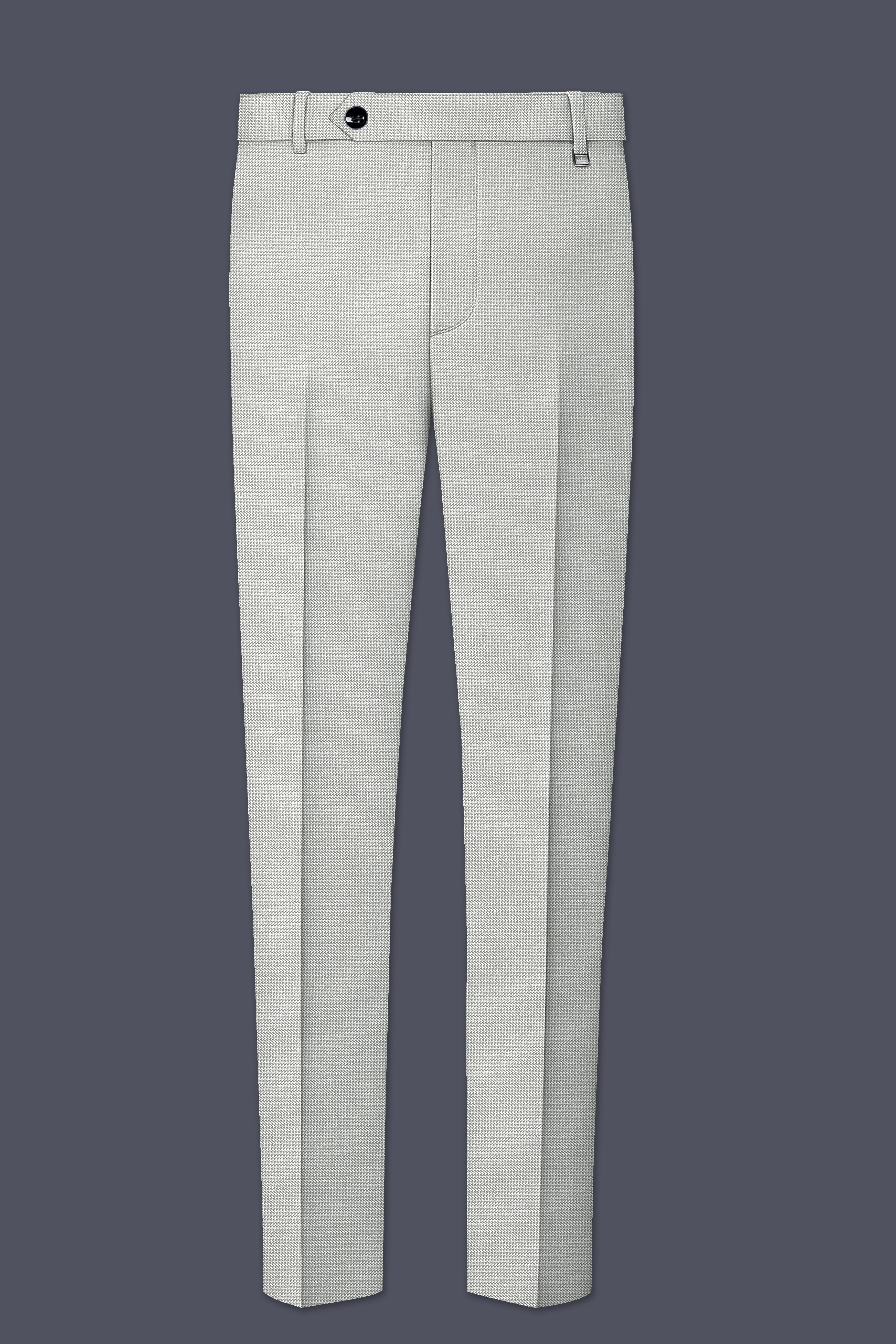 Shady Lady Grey houndstooth Wool Rich Pant