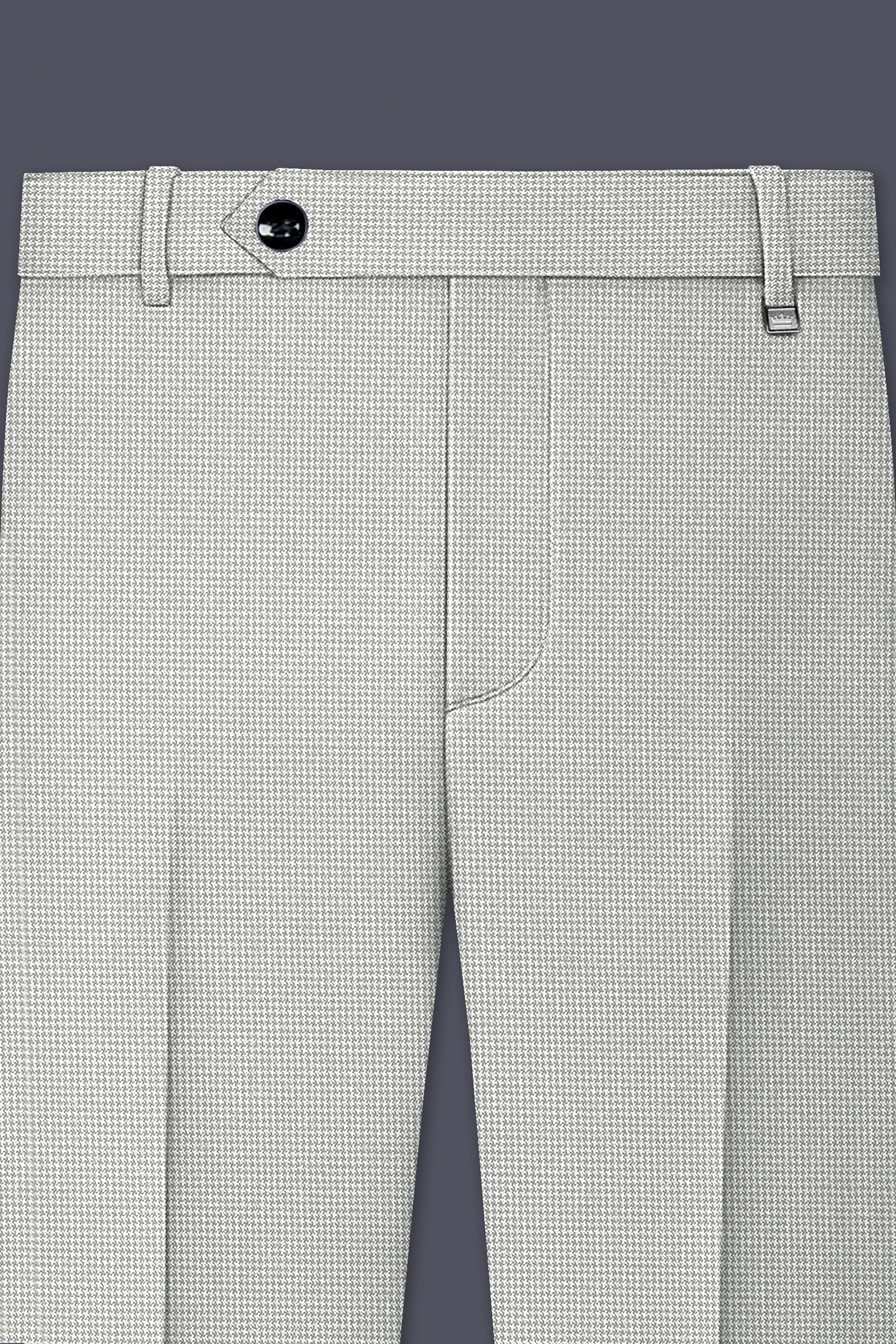 Shady Lady Grey houndstooth Wool Rich Pant