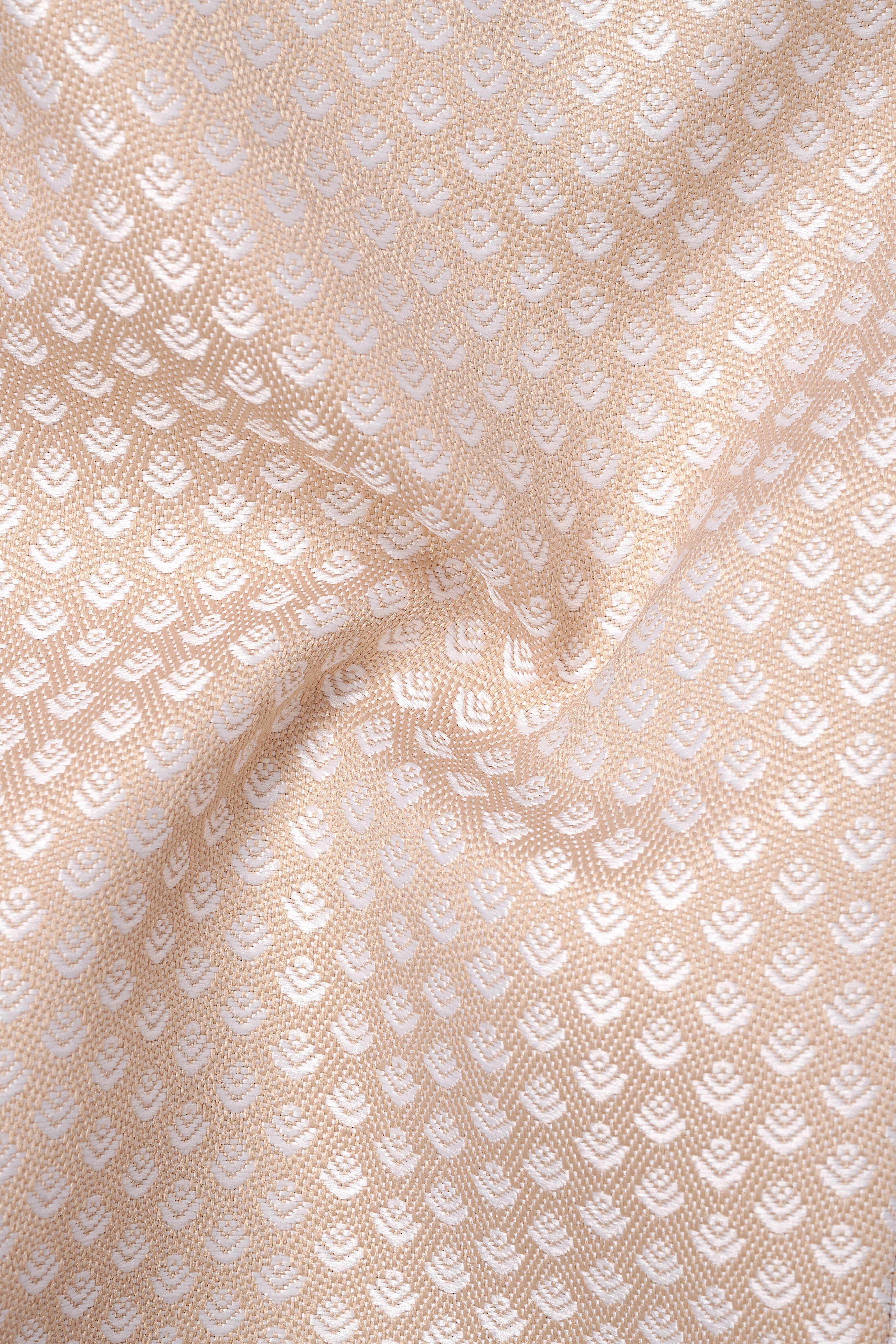 Tumbleweed Cream Textured Thread Embroidered Stretchable Waistband Pant