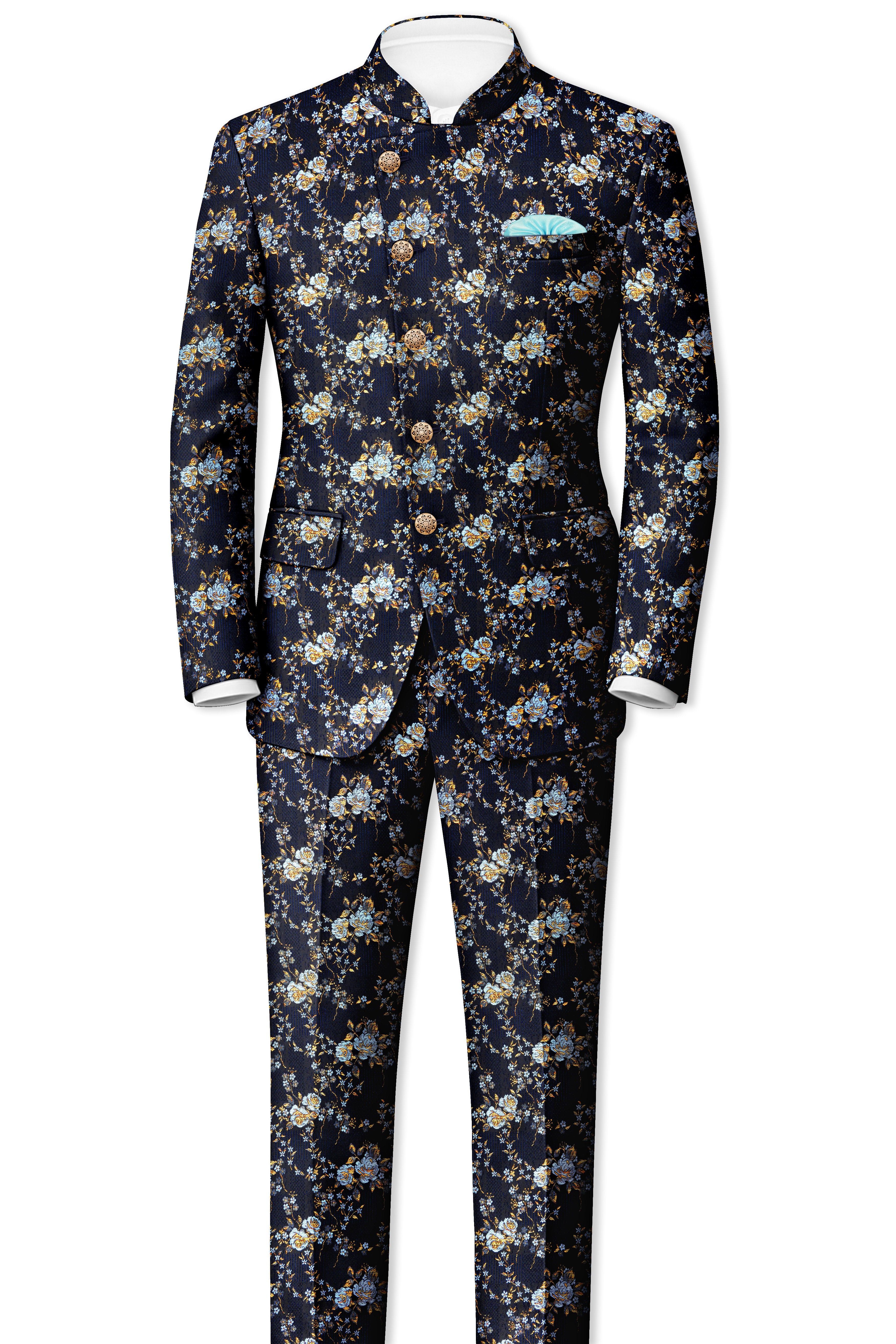 Storm Dust Floral Printed Stretchable Waistband Pant