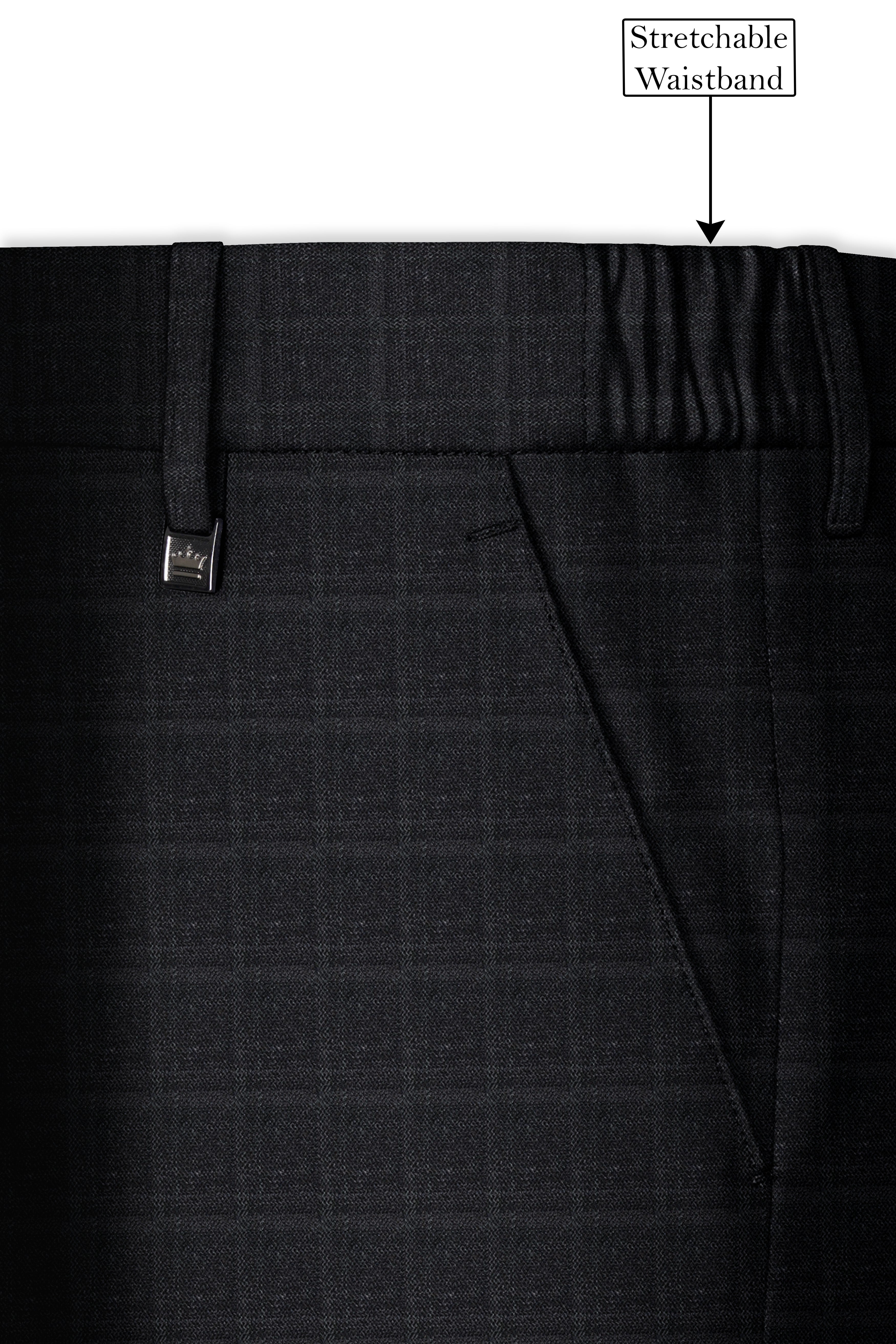 Thunder Gray Plaid Pant