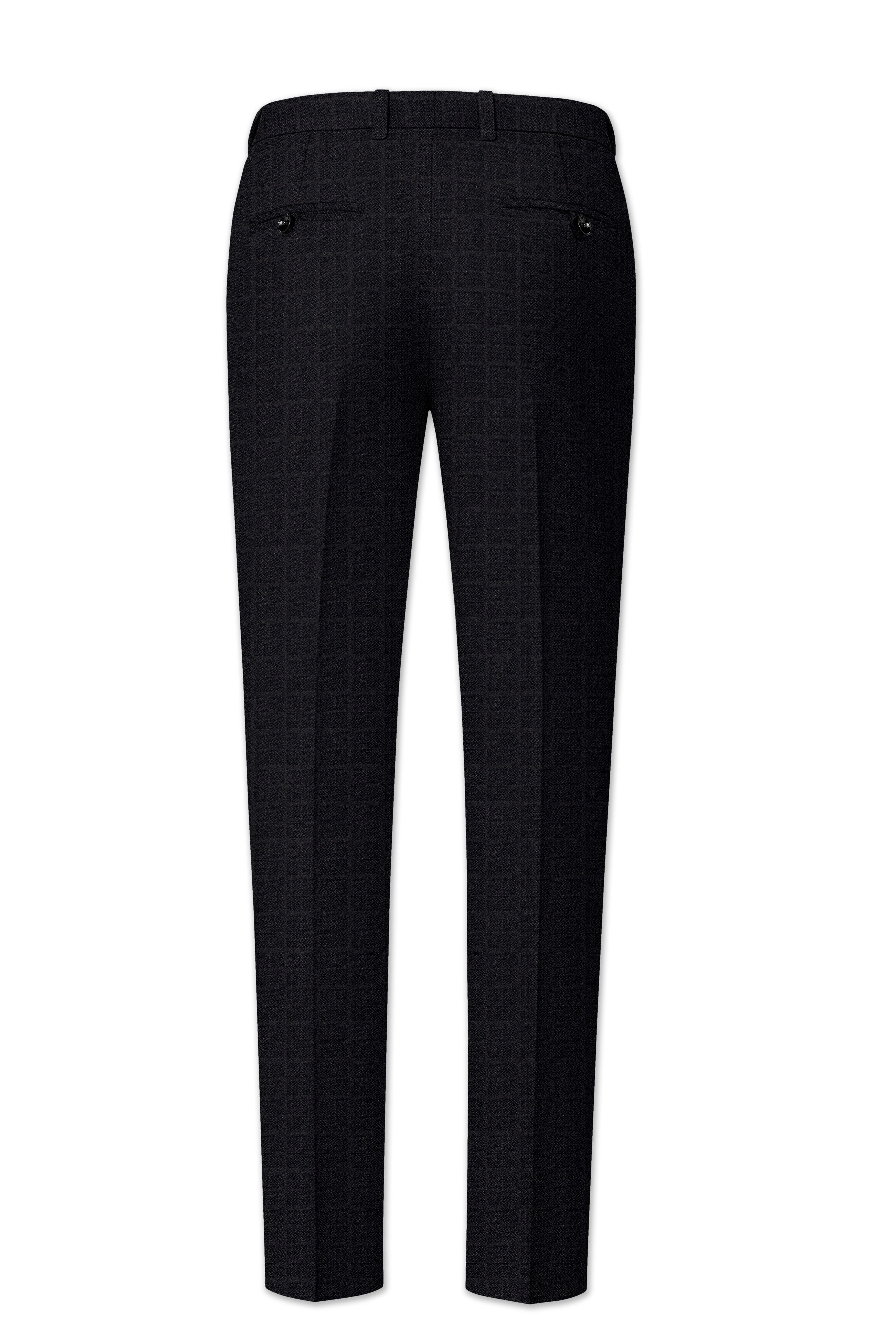 Baltic Sea Black Plaid Pant