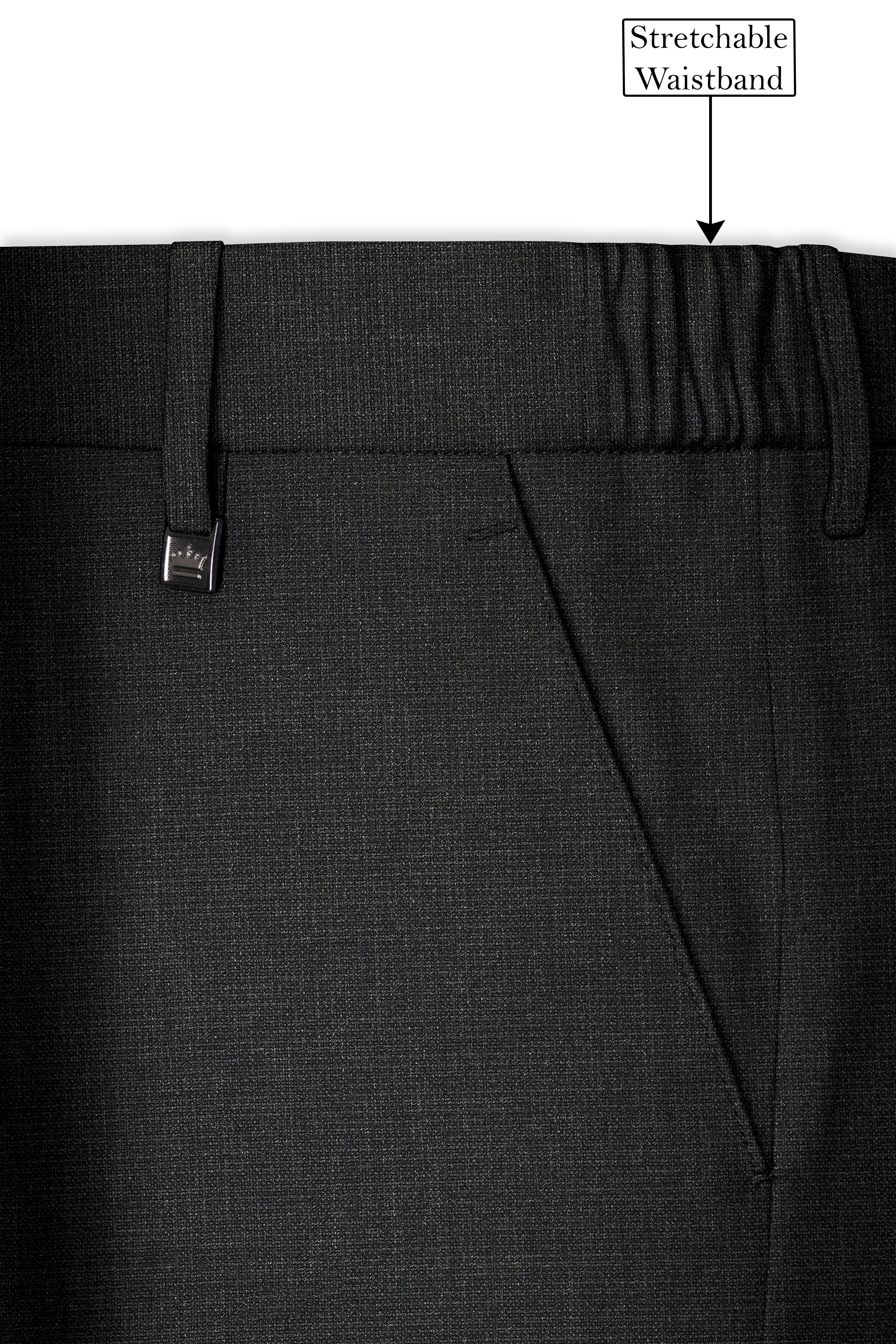 Piano Gray Textured Pant