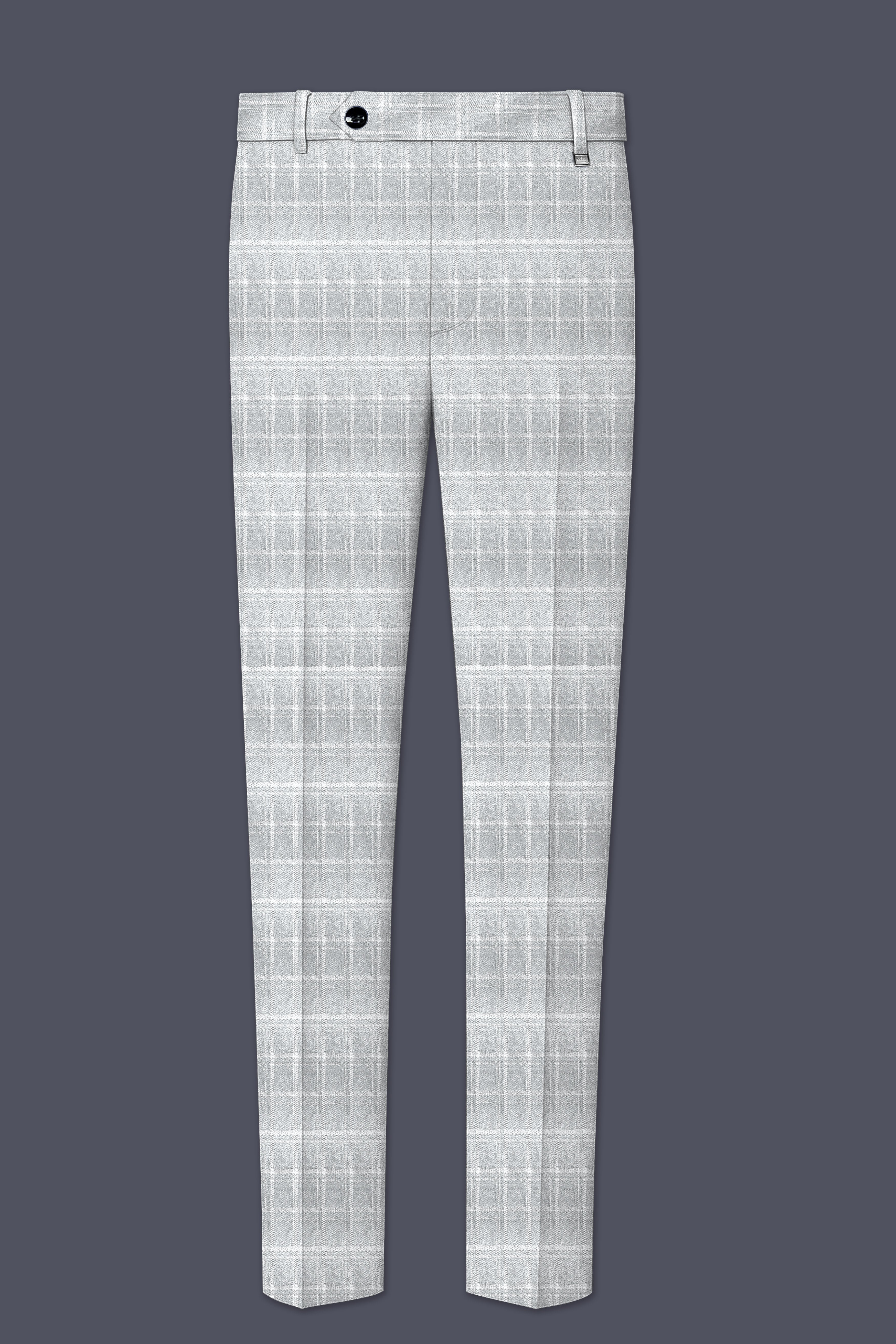 Bronco Light Gray Plaid Pant