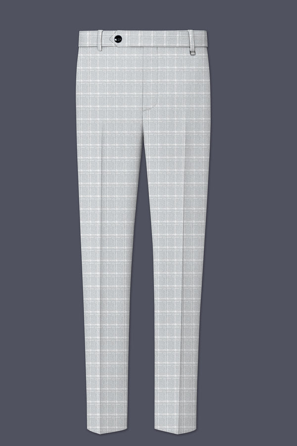 Bronco Light Gray Plaid Pant