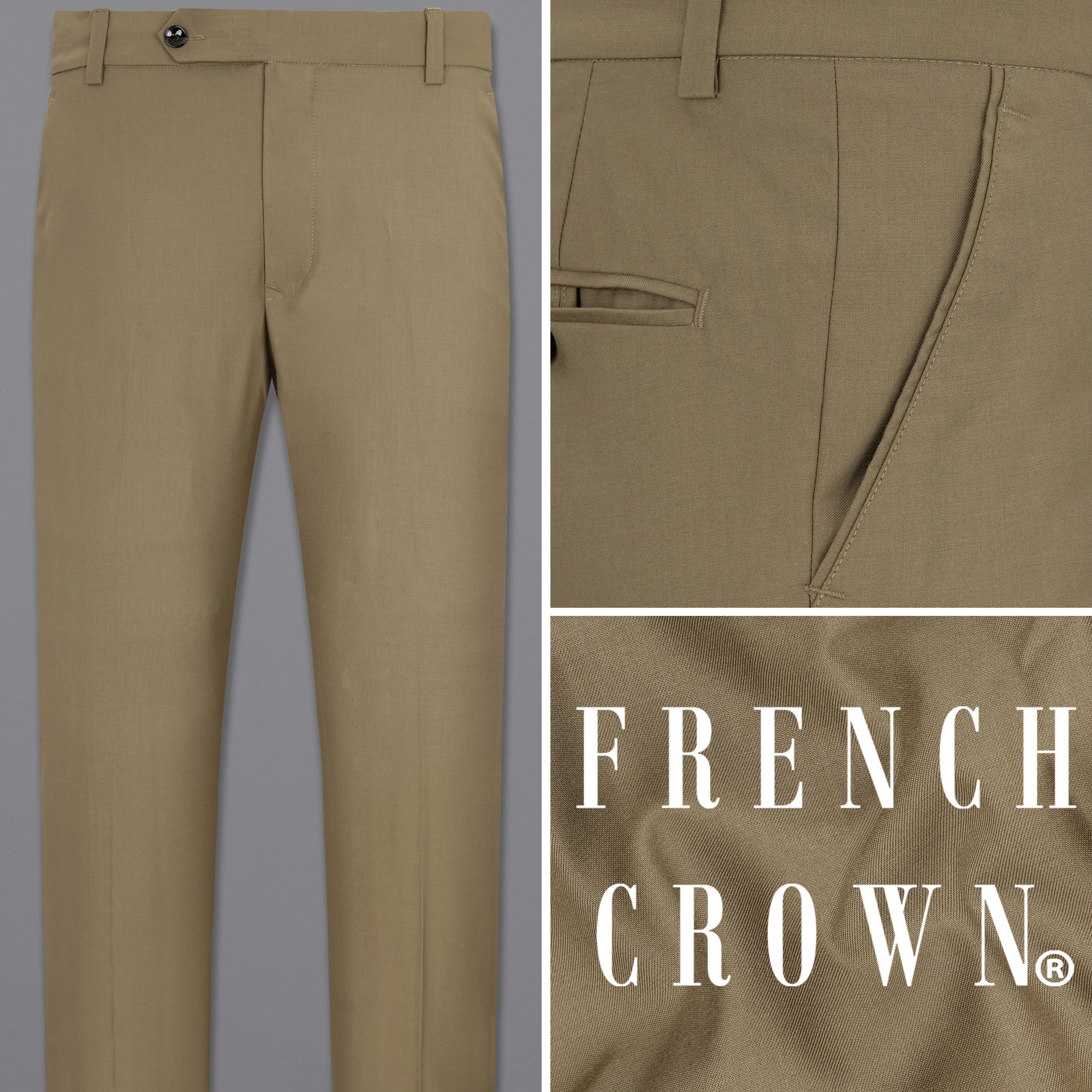 Buy Air Oyster Beige Trouser