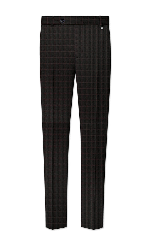 Thunder Brown Checkered Pant