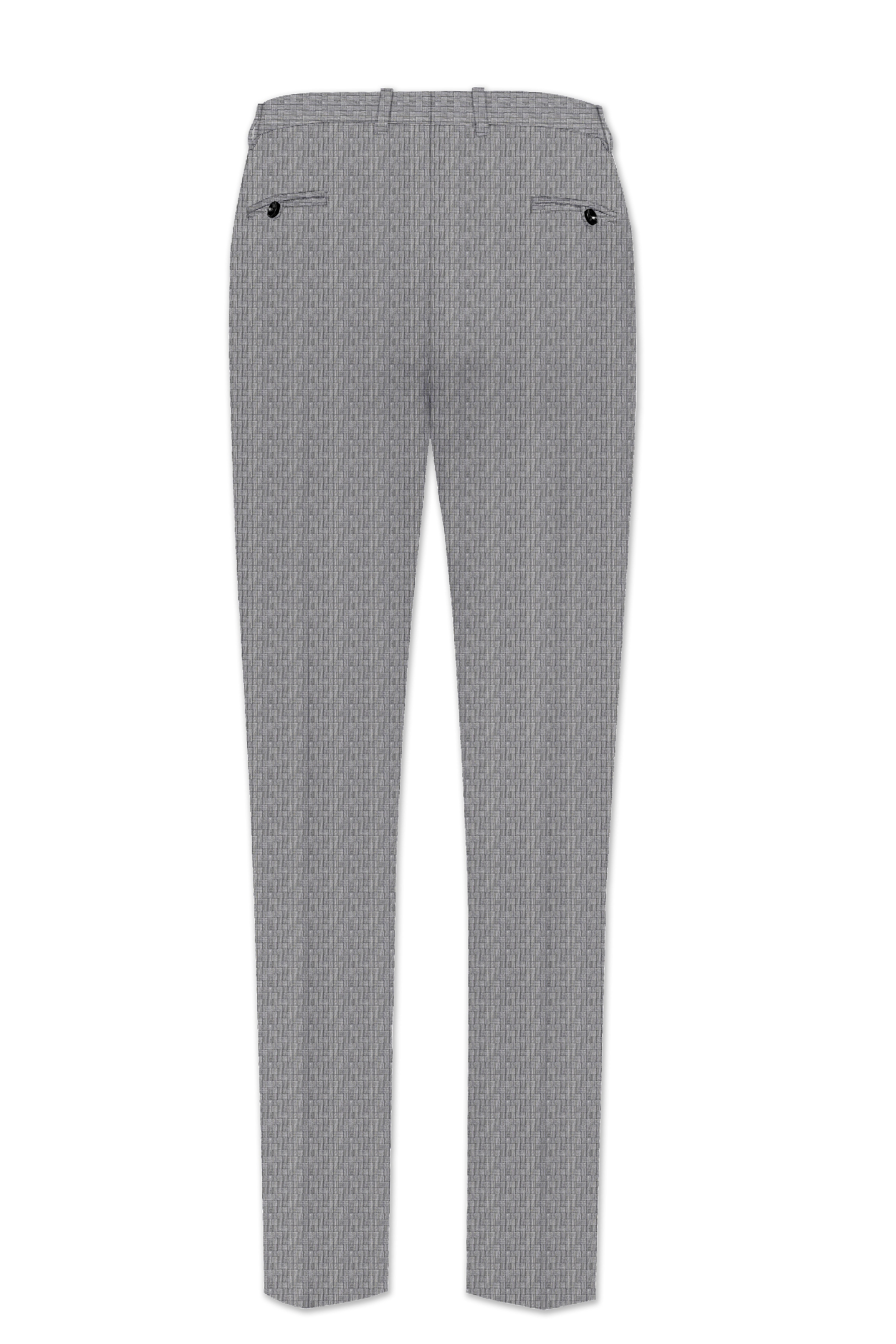 Mobster Gray Textured  Pant