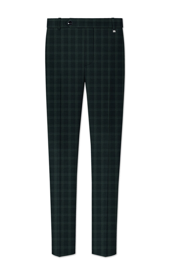 Zeus Green Plaid Pant