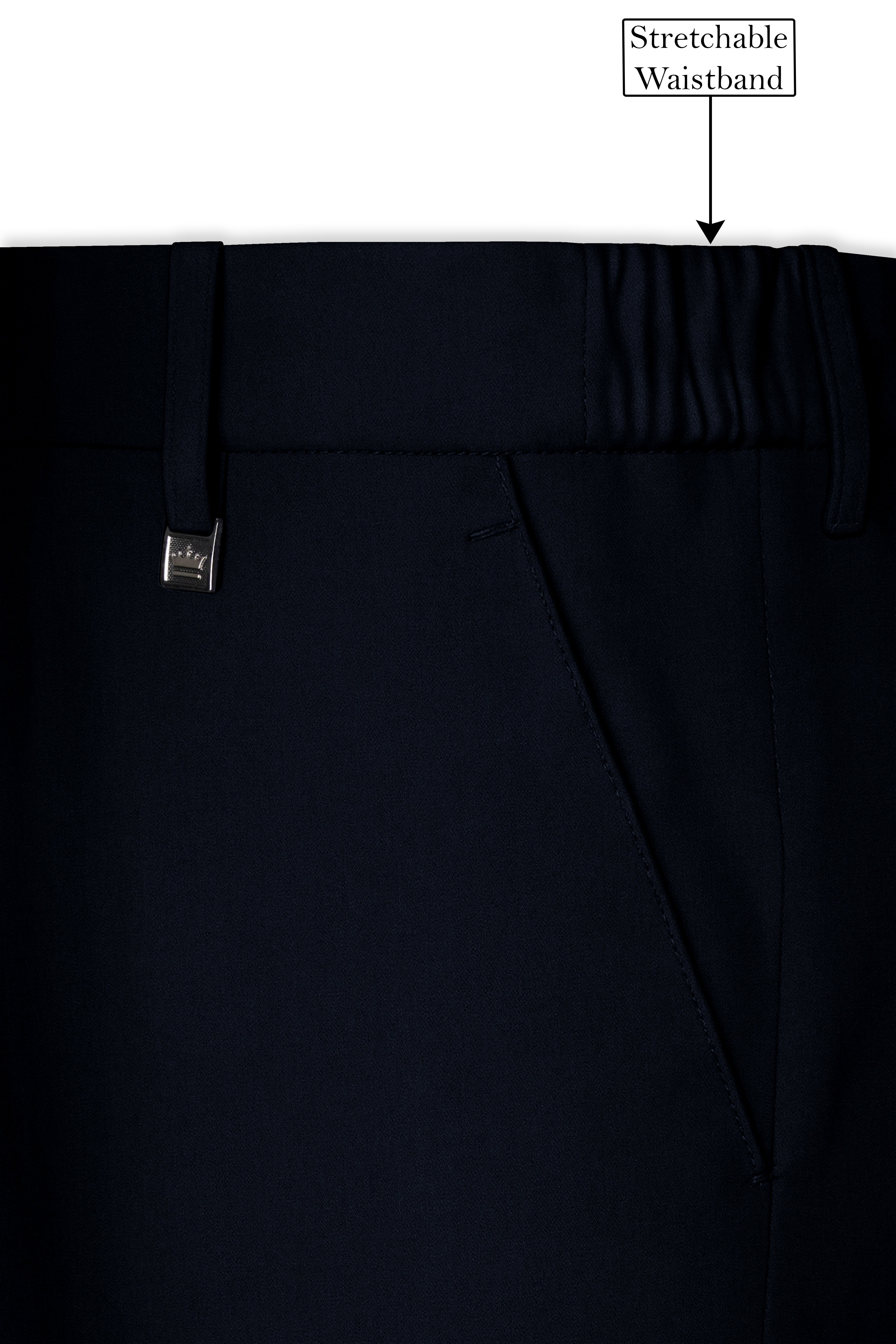 Jaguar Black Textured Pant