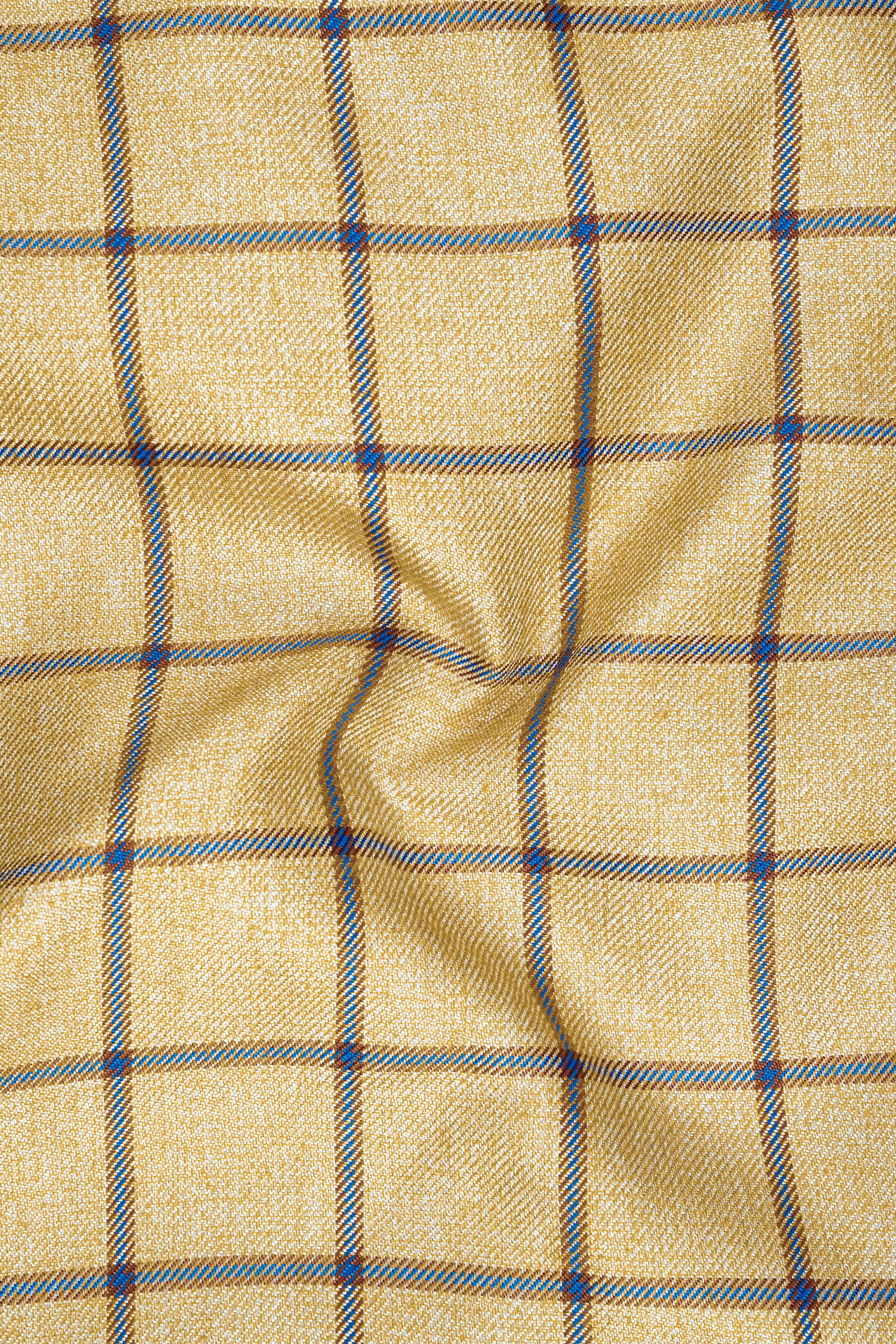 Mongoose Brown with Dianne Blue Windowpane Pant