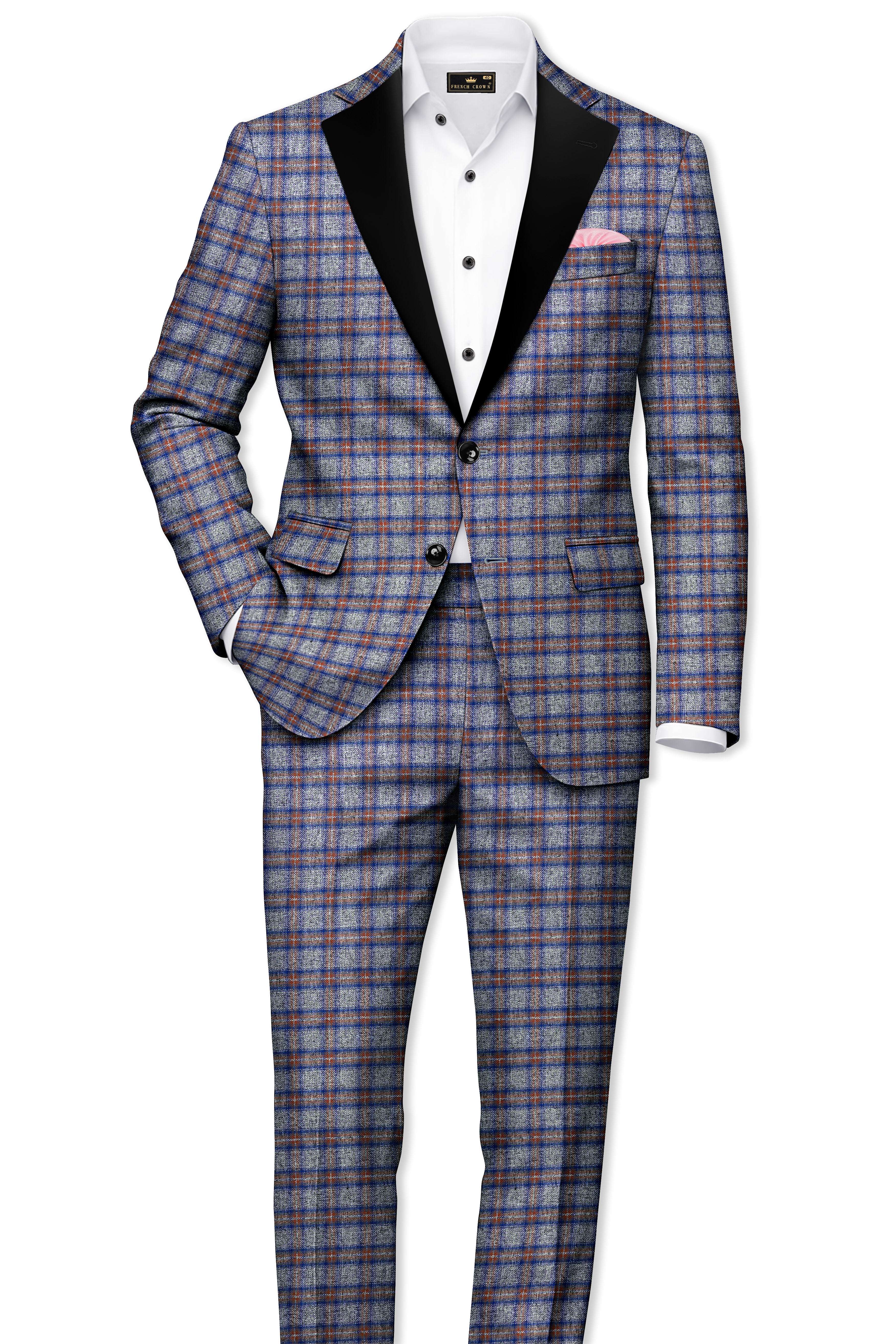 Fuscous Gray Checkered Pant