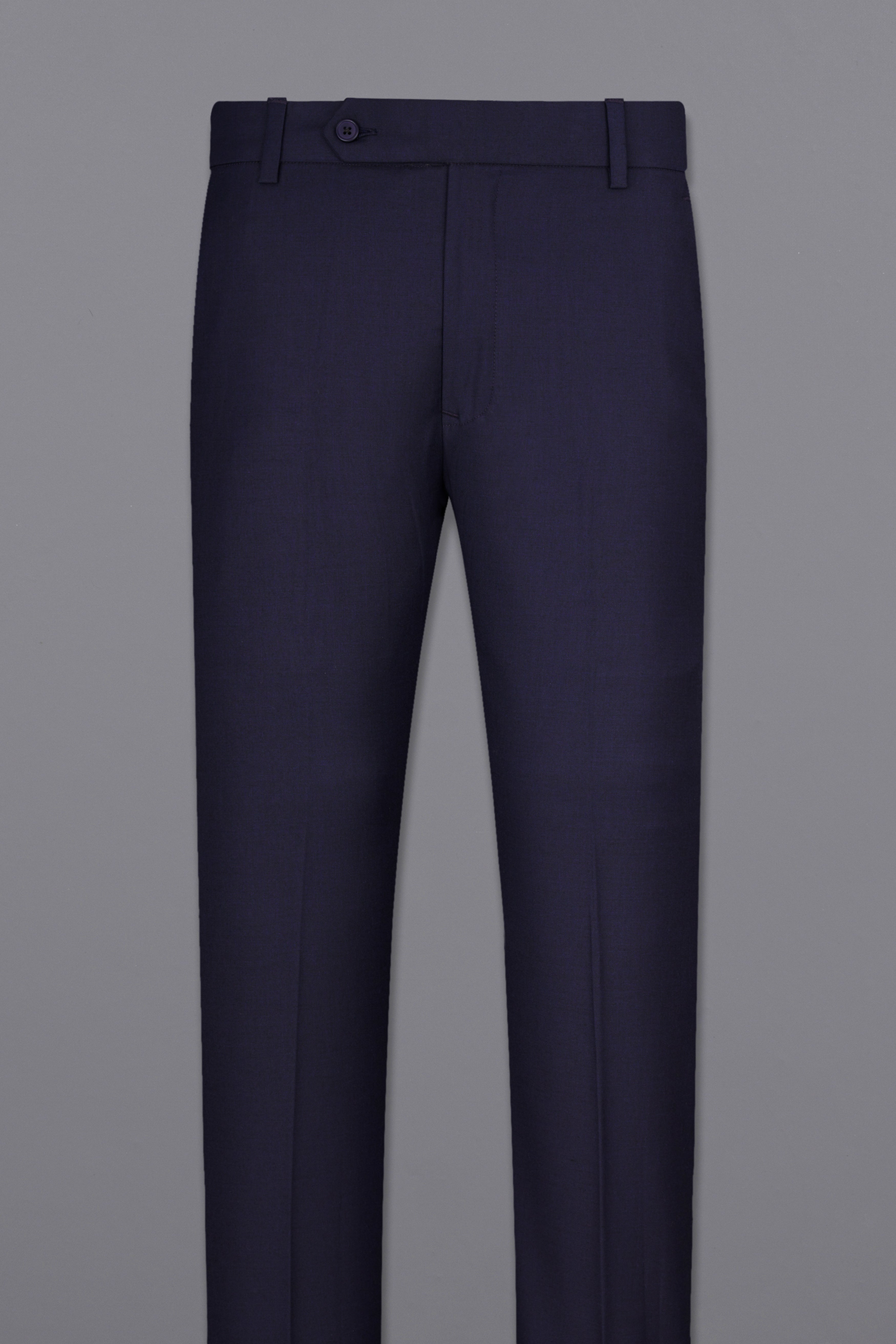 Mirage Blue Subtle Sheen Stretchable Waistband traveler Pants