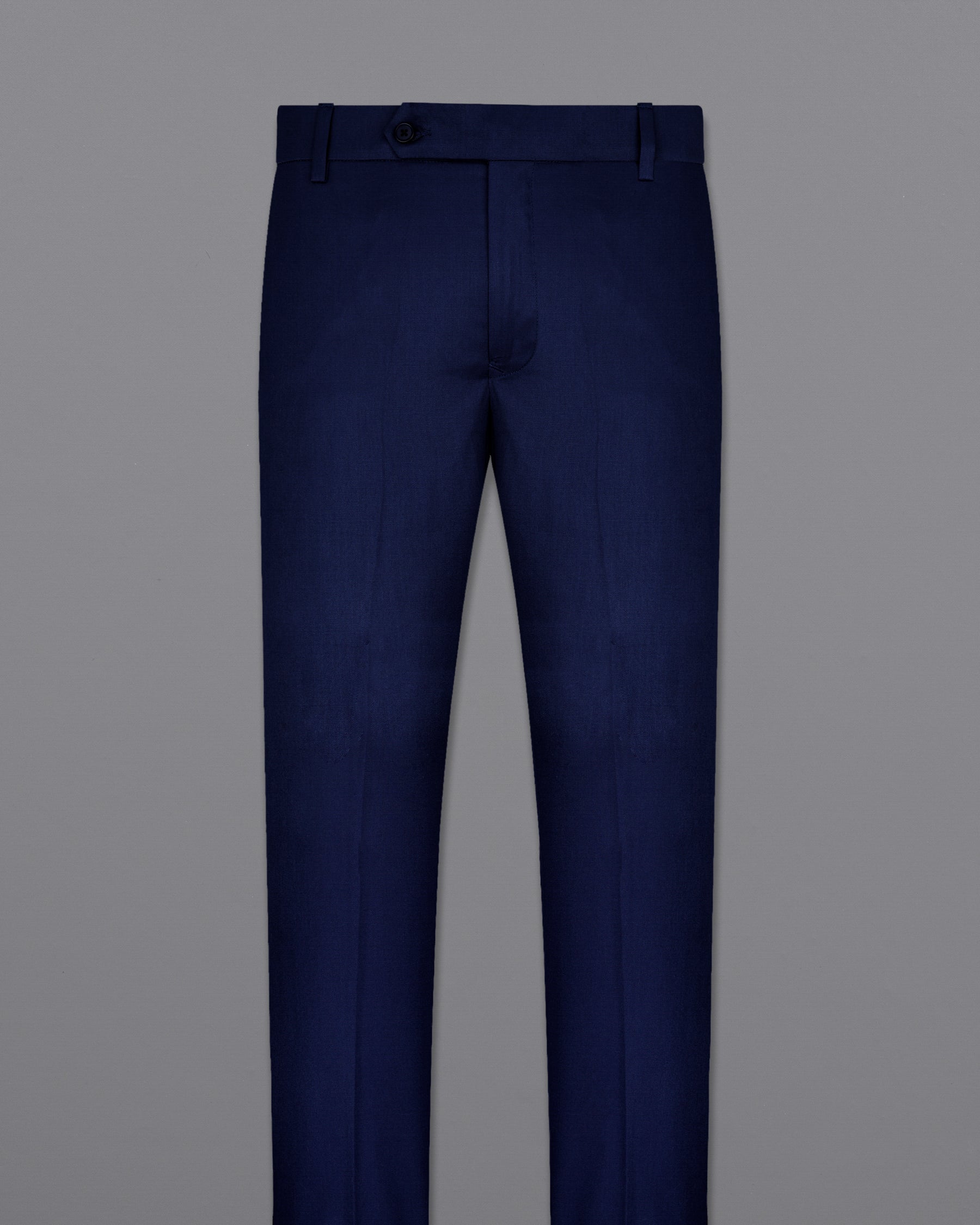 Gunmetal Blue Subtle Sheen Stretchable Waistband traveler Pants