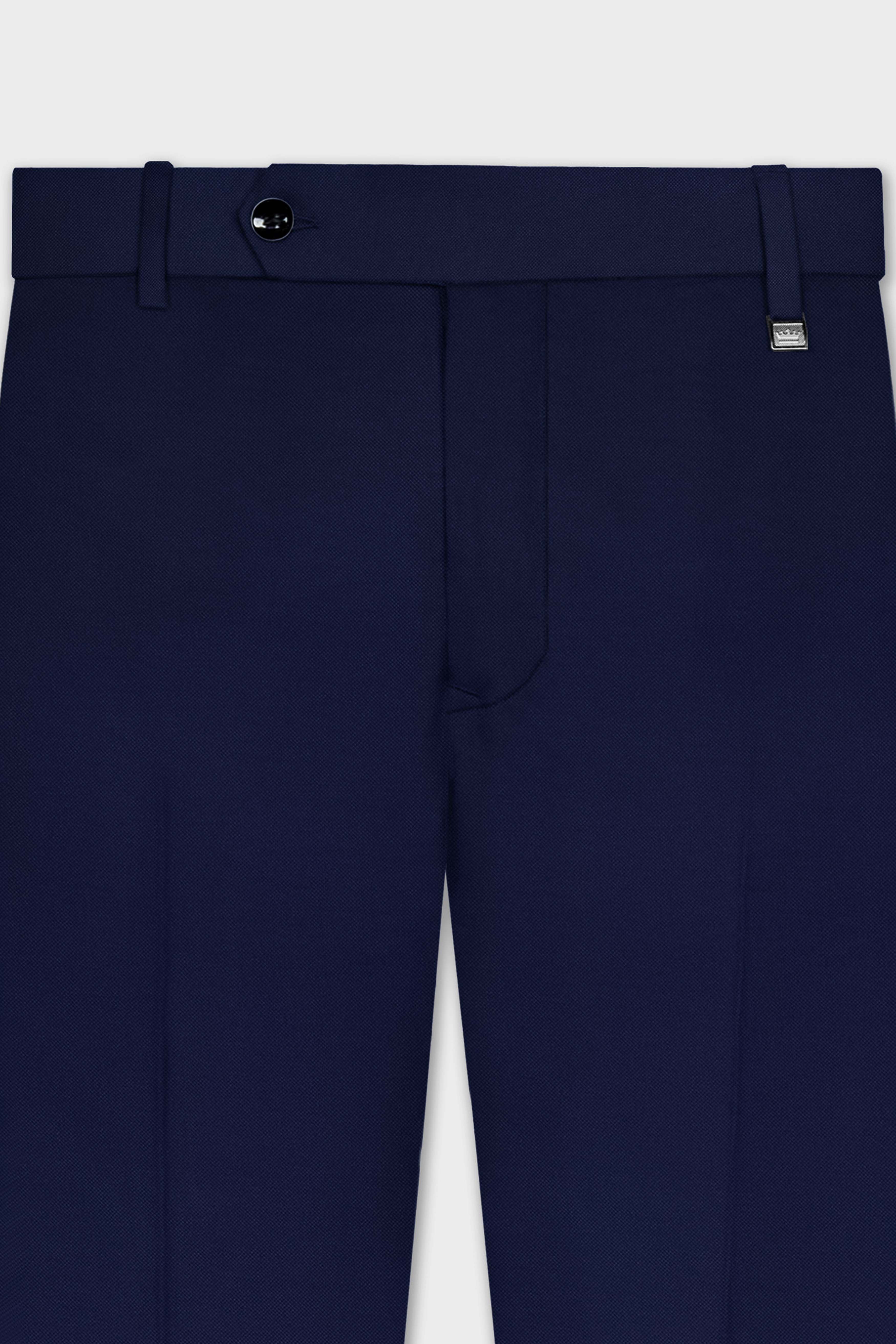 Ebony Clay Blue Textured Pant