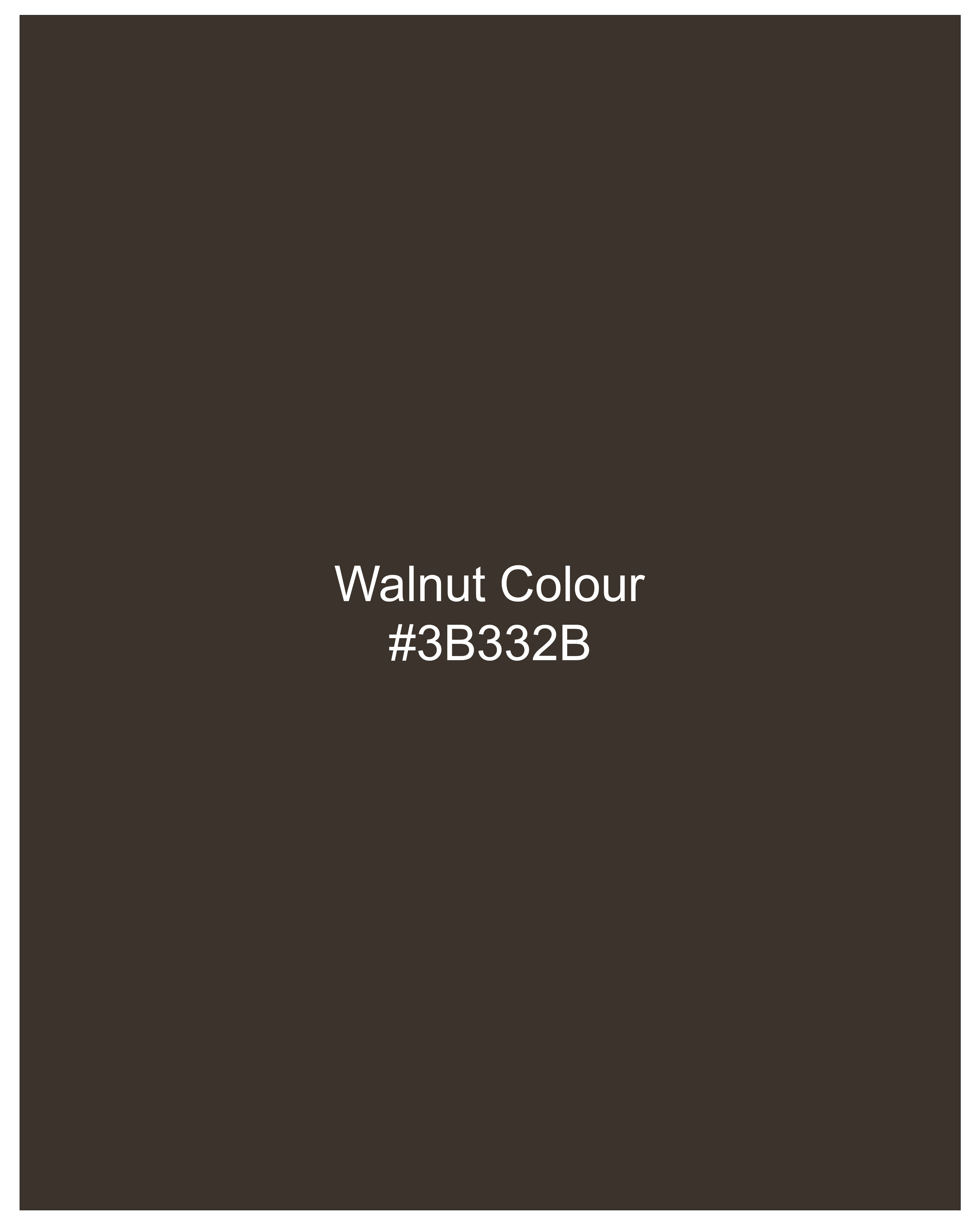 Walnut Brown Solid Stretchable Premium Cotton traveler Pant T2627-28, T2627-30, T2627-32, T2627-34, T2627-36, T2627-38, T2627-40, T2627-42, T2627-44