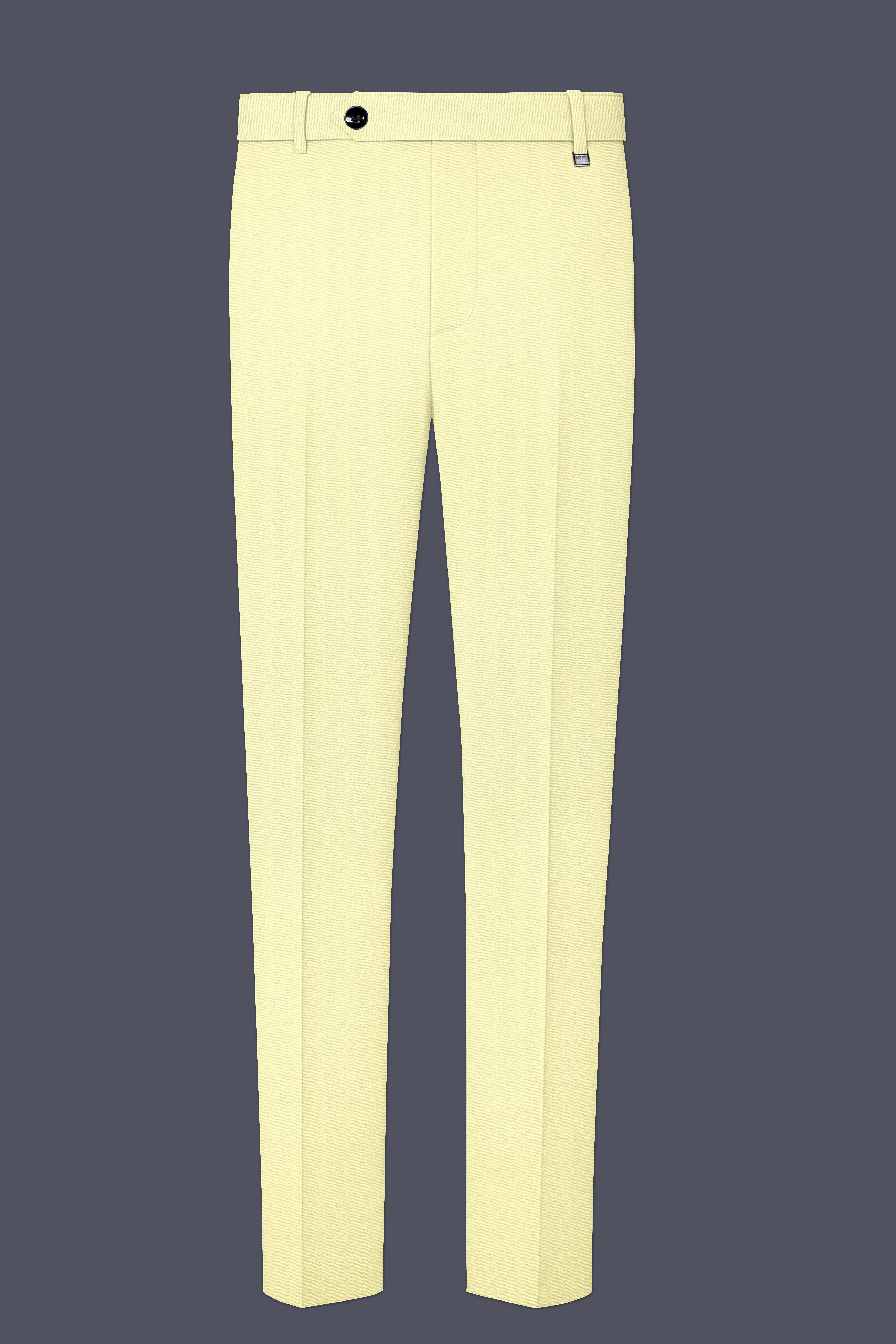 Maize Cream Stretchable Premium Cotton traveler Pant