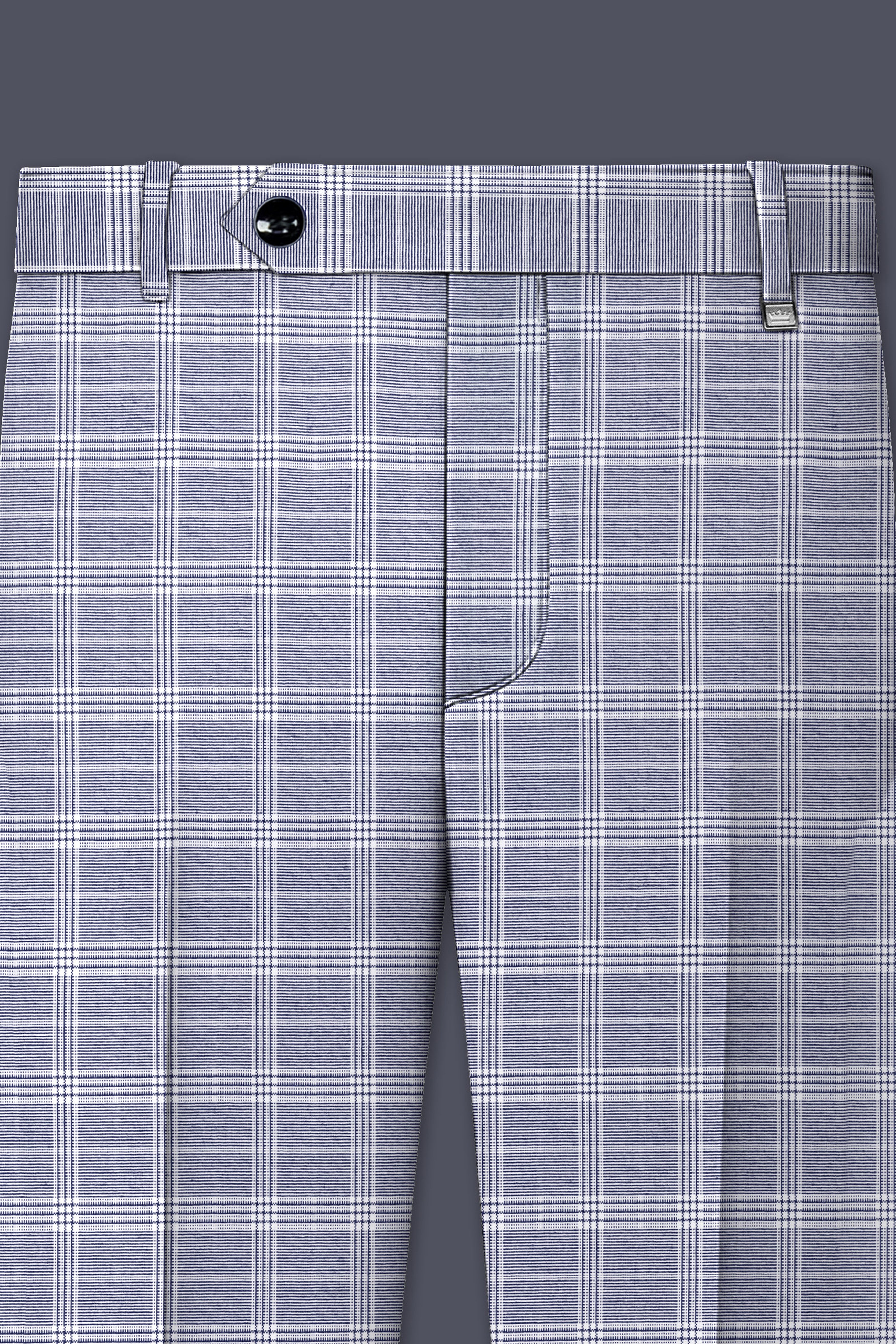 Monsoon Steel Gray Plaid Pant