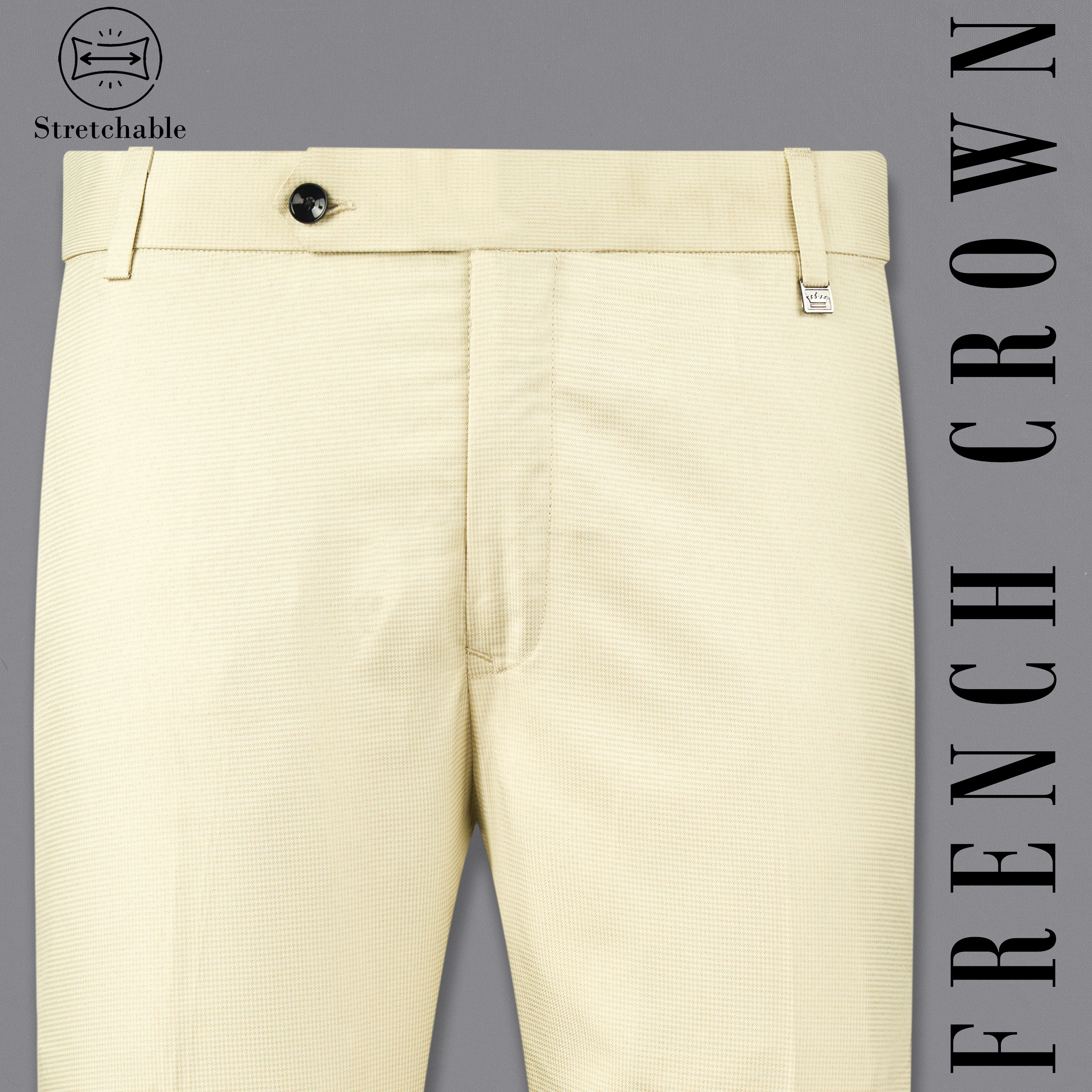 Polyester Men's Comfortable To Wear Slim Fit Regular Wear Formal Cream Pant  at Best Price in New Delhi | Kk Spun India Pvt Ltd