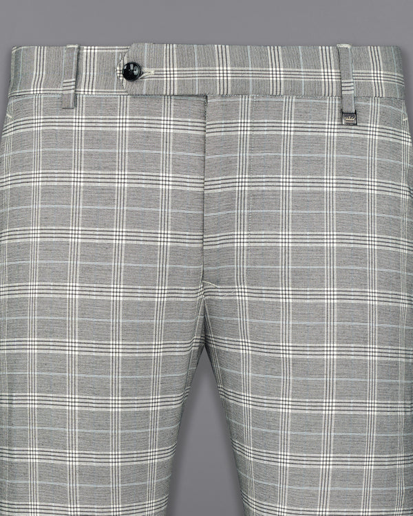 Bronco Gray and White Plaid Pant T2708-28, T2708-30, T2708-32, T2708-34, T2708-36, T2708-38, T2708-40, T2708-42, T2708-44