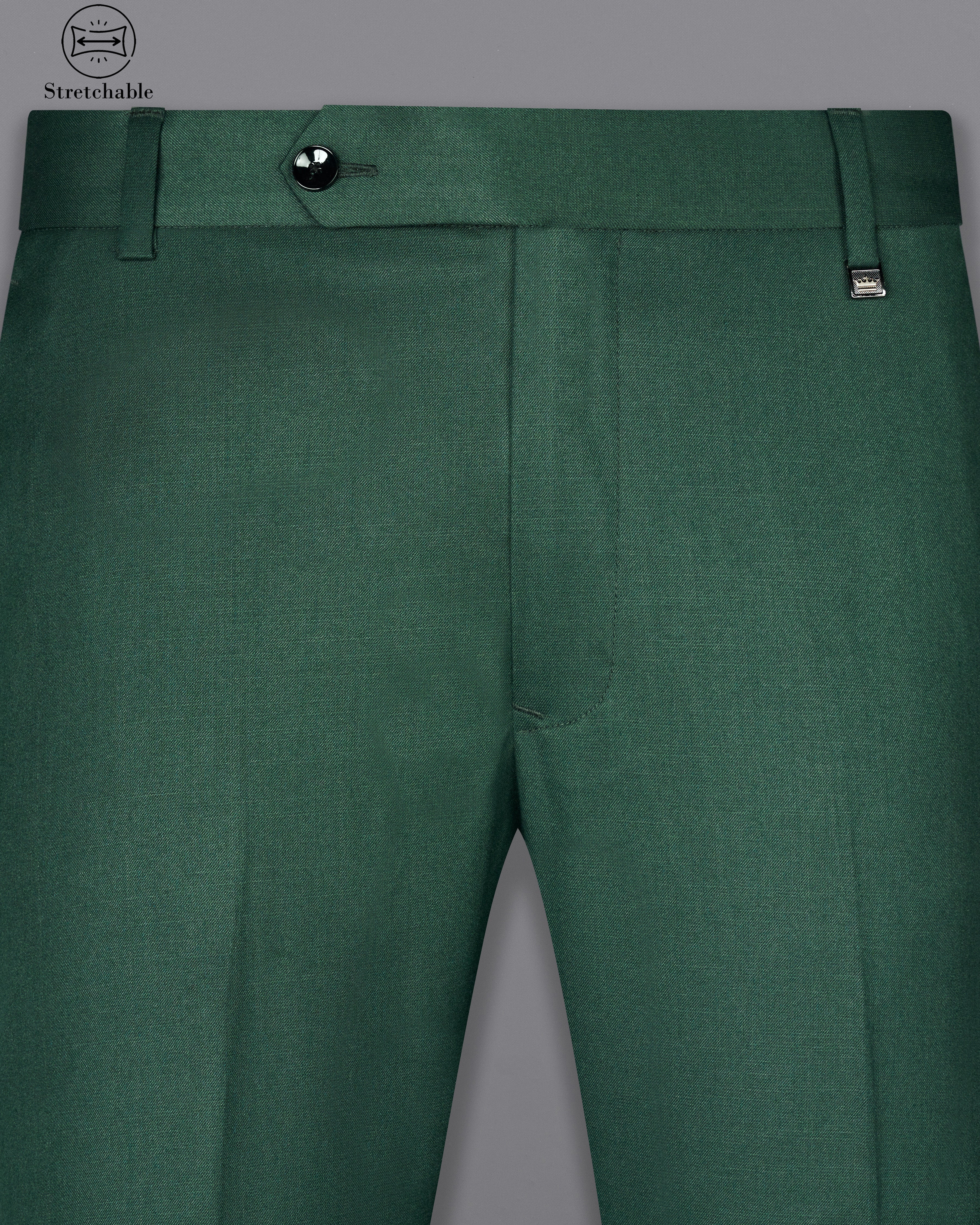 Everglade Green Wool Rich Stretchable traveler Pant T2710-28, T2710-30, T2710-32, T2710-34, T2710-36, T2710-38, T2710-40, T2710-42, T2710-44