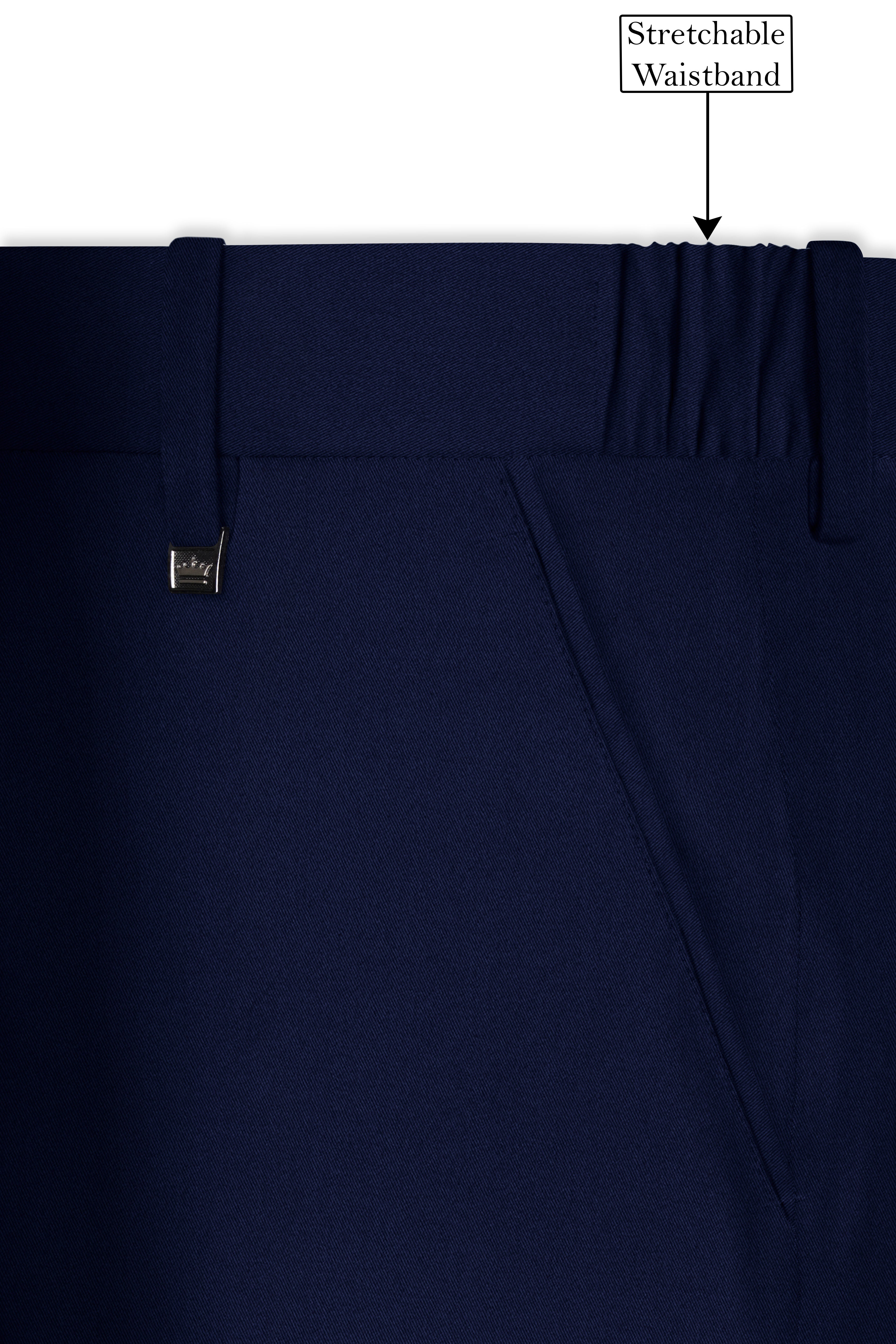 Mirage Blue Wool Rich  Pant