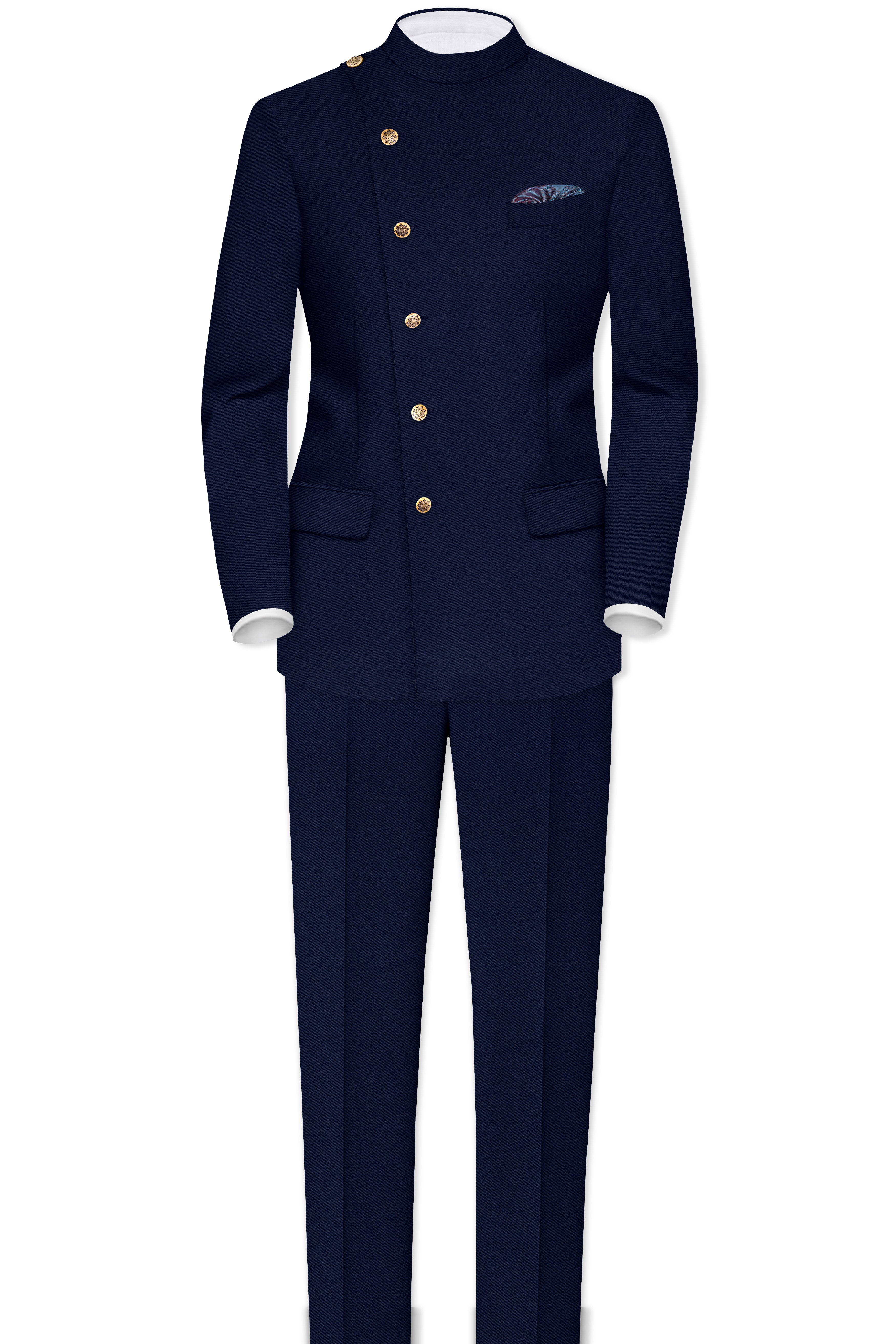 Mirage Blue Wool Rich  Pant