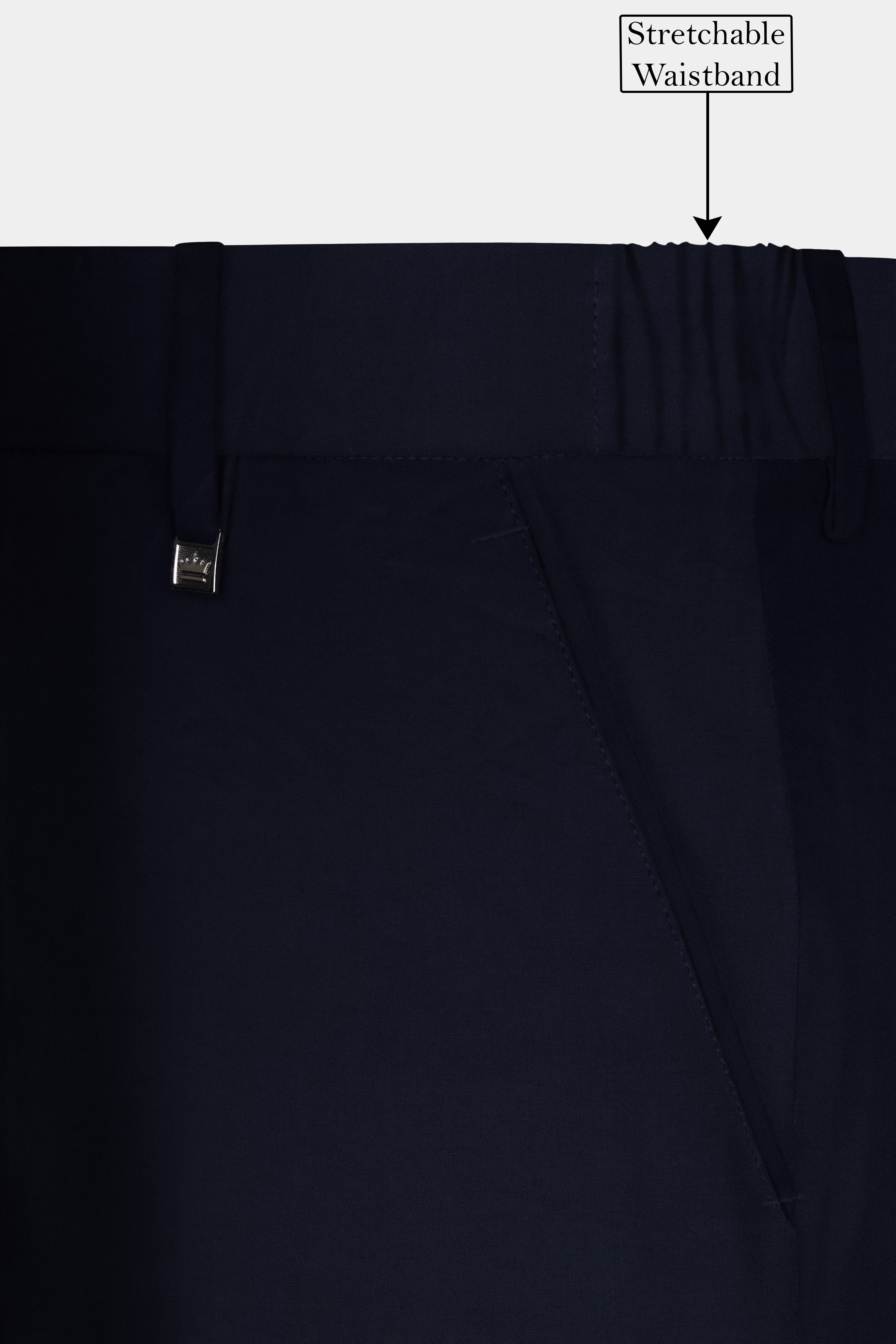 Mirage Blue Wool Rich Pant