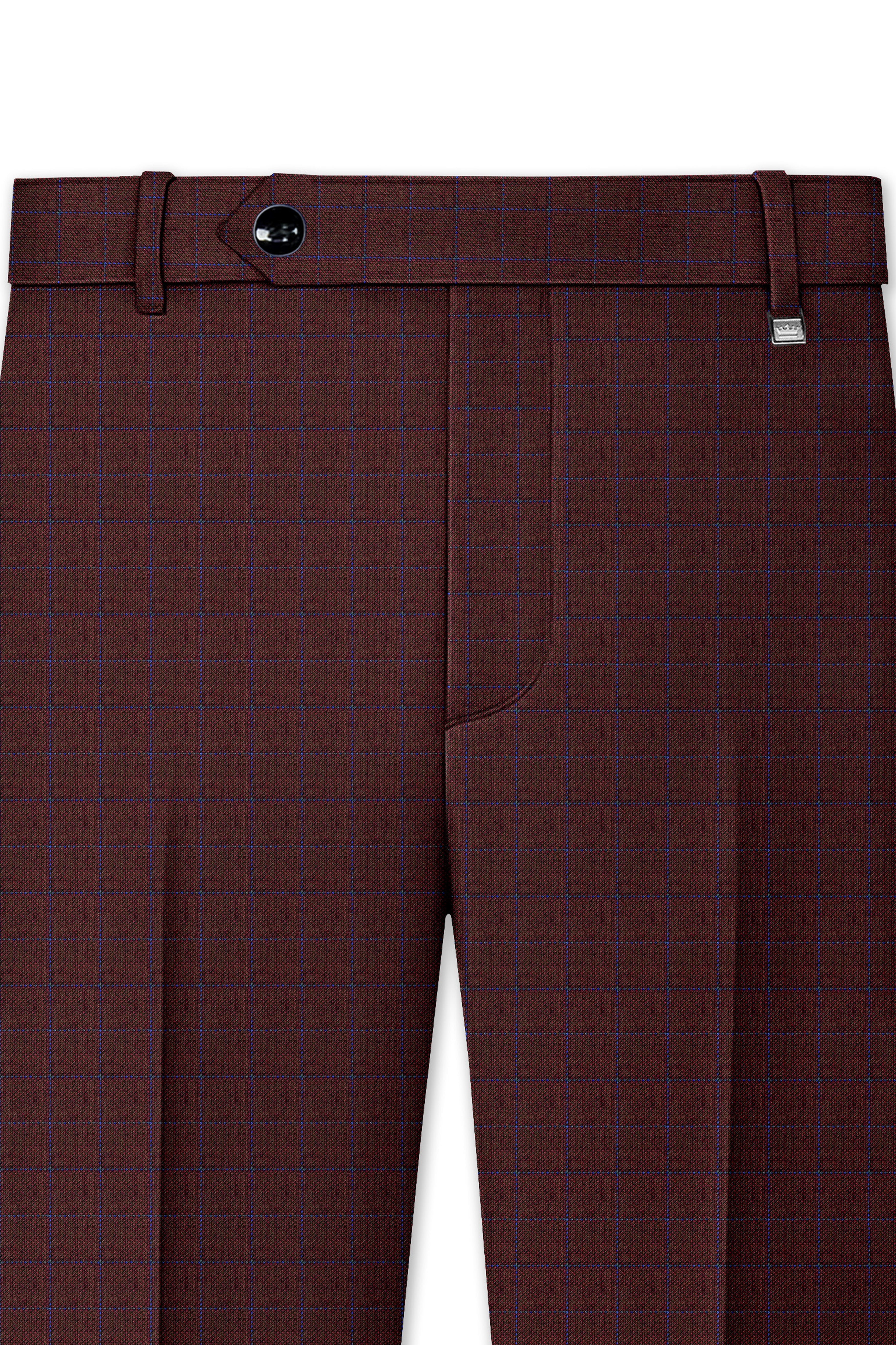 Thunder Brown Wool Rich Pant