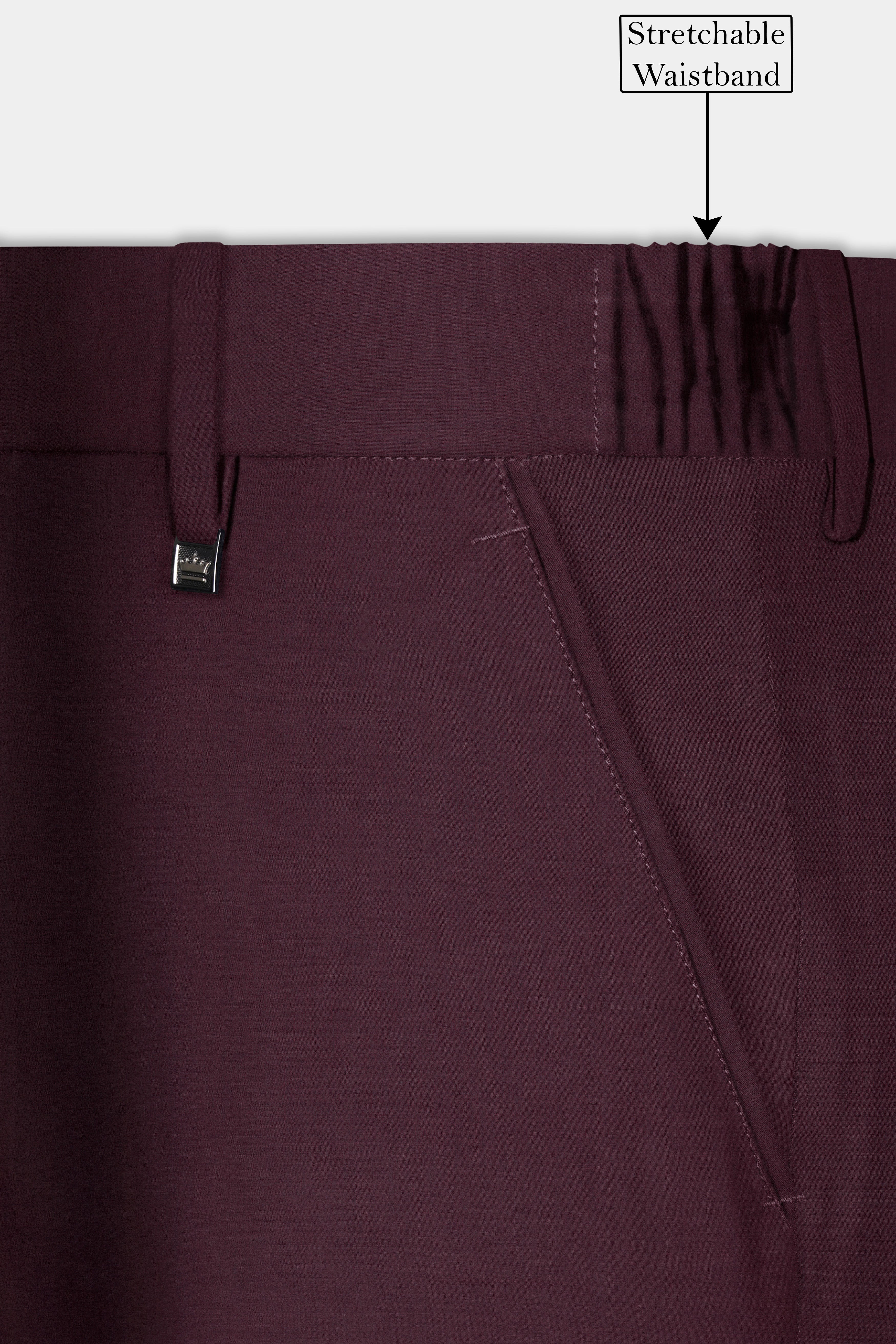 Matterhorn Maroon Wool Rich Pant