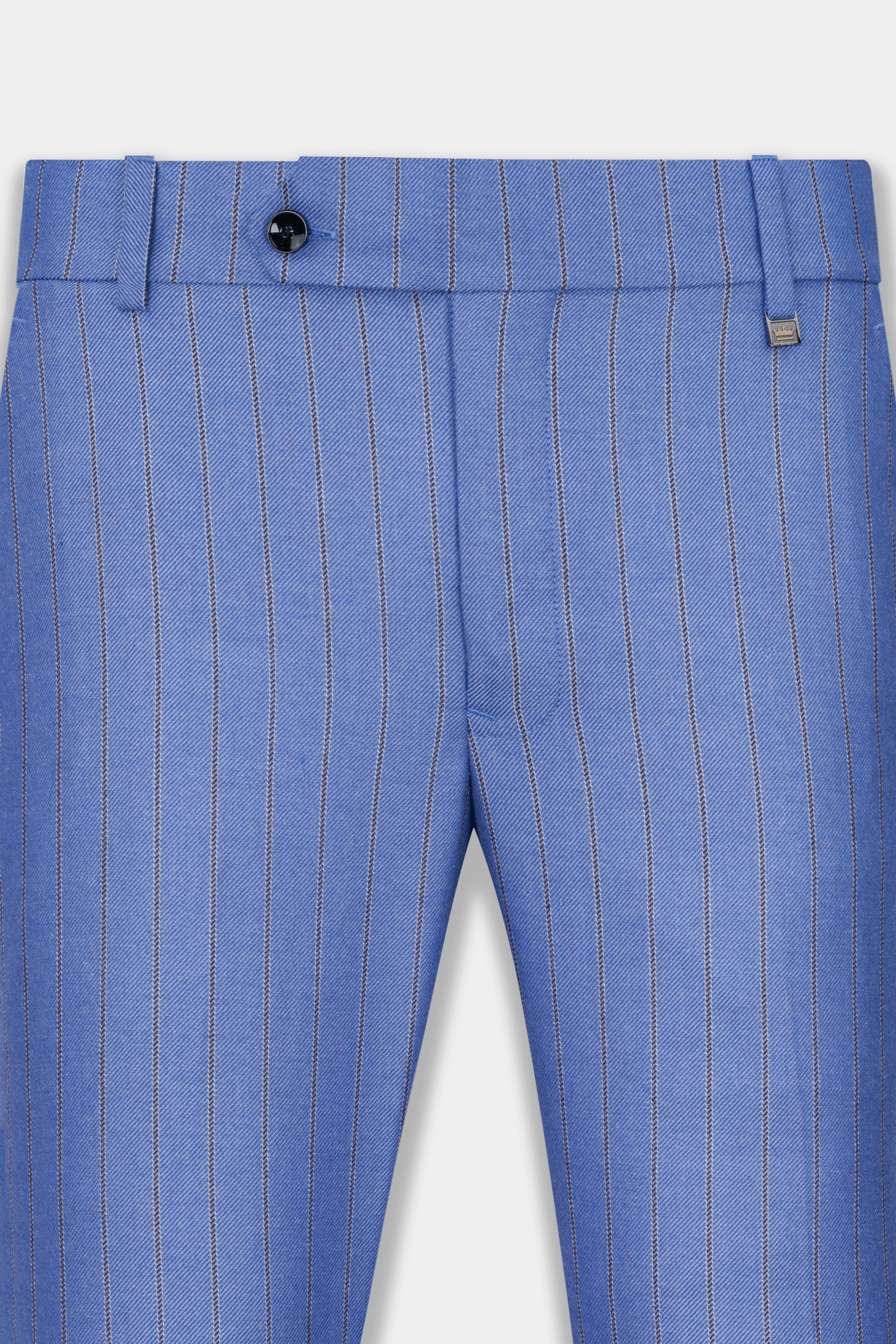 Chetwode Blue and Iroko Brown Striped Wool Rich Pant T2769-28, T2769-30, T2769-32, T2769-34, T2769-36, T2769-38, T2769-40, T2769-42, T2769-44