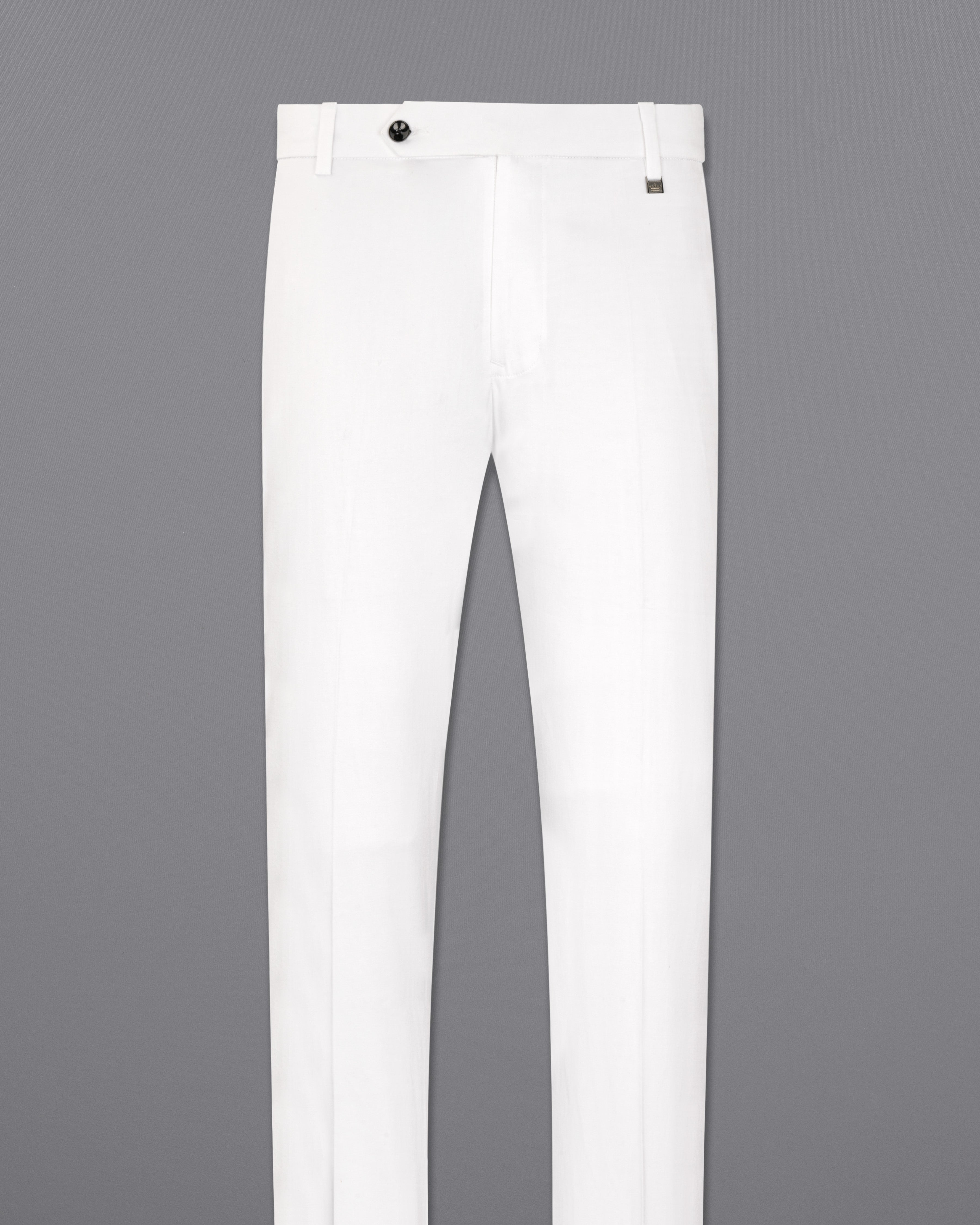 Bright White Solid Stretchable Premium Cotton traveler Pant T2632-28, T2632-30, T2632-32, T2632-34, T2632-36, T2632-38, T2632-40, T2632-42, T2632-44