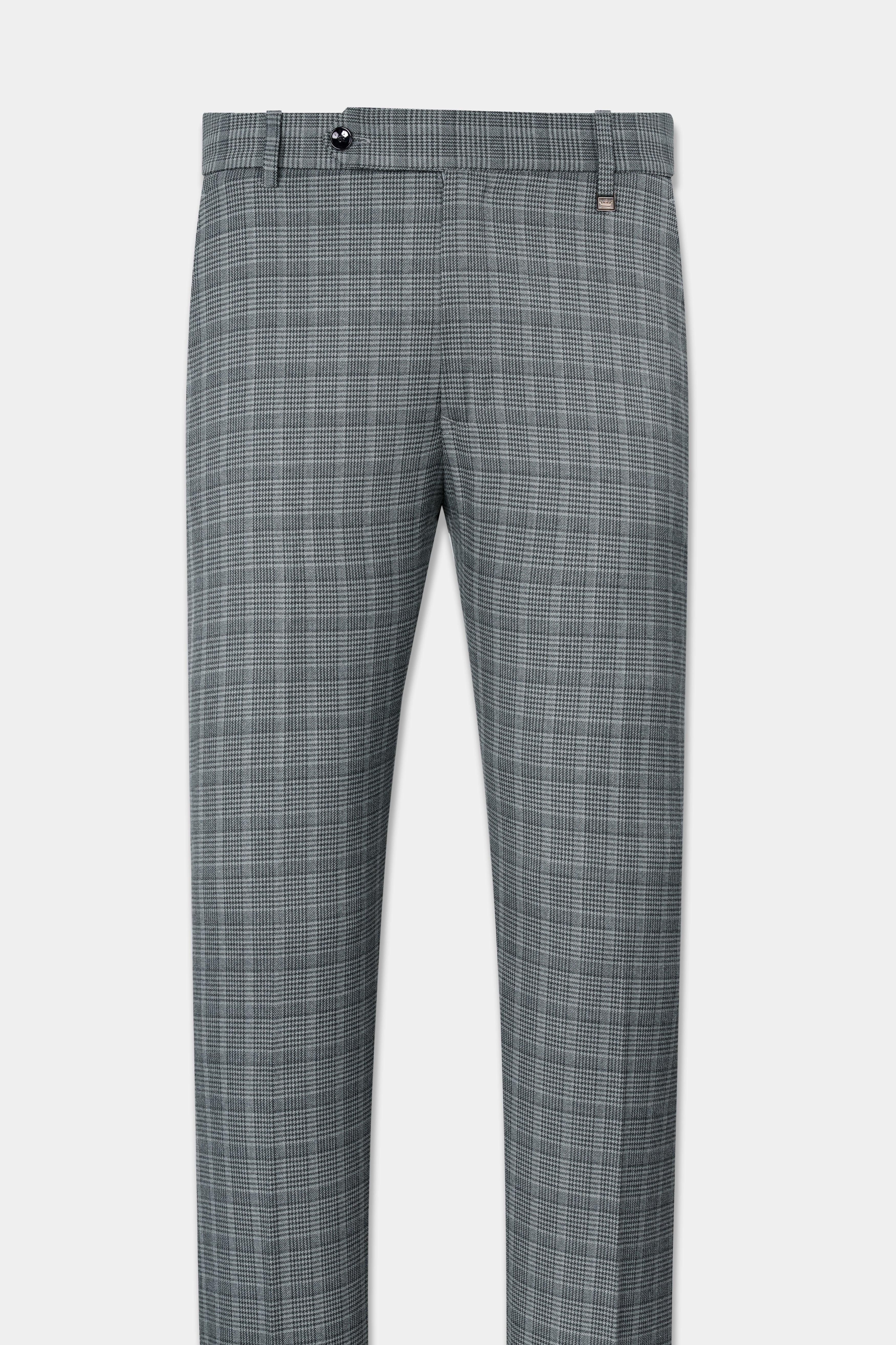 Oslo Gray Checkered Wool Rich Pant T2801-28, T2801-30, T2801-32, T2801-34, T2801-36, T2801-38, T2801-40, T2801-42, T2801-44