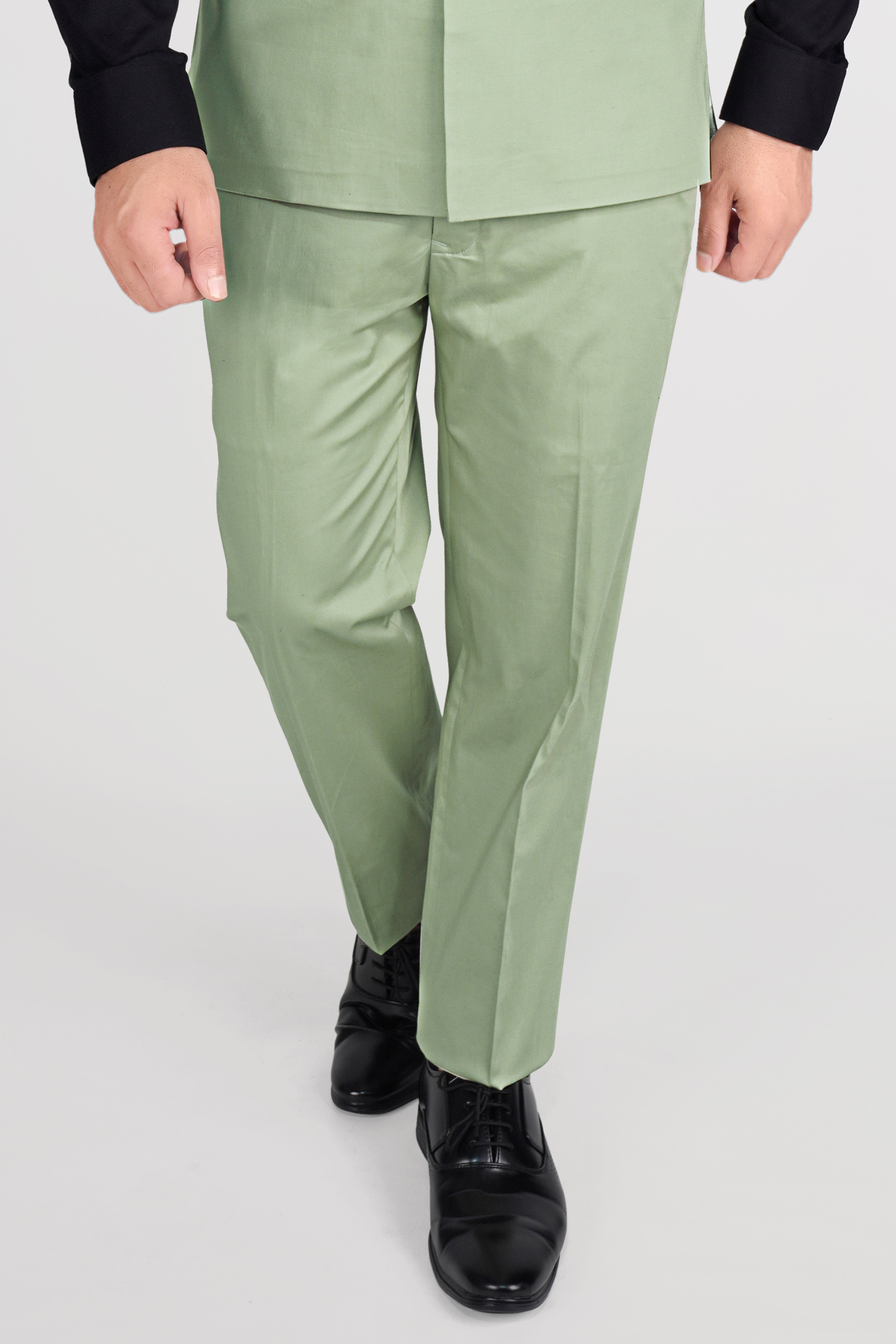 Asparagus Green with Horizontal Stitches Premium Cotton Pant T2814-28, T2814-30, T2814-32, T2814-34, T2814-36, T2814-38, T2814-40, T2814-42, T2814-44