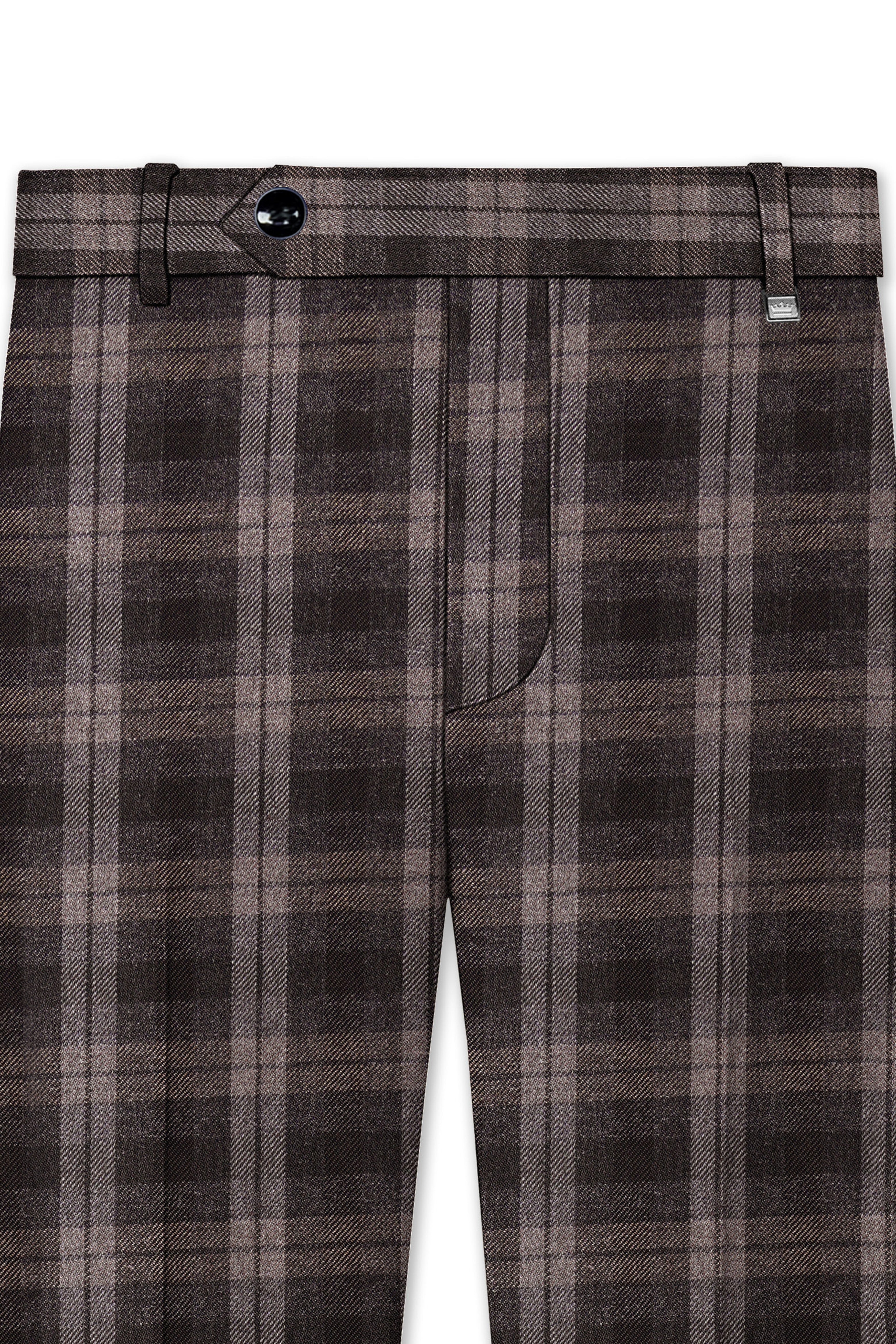 Dorado Brown Plaid Tweed Pant